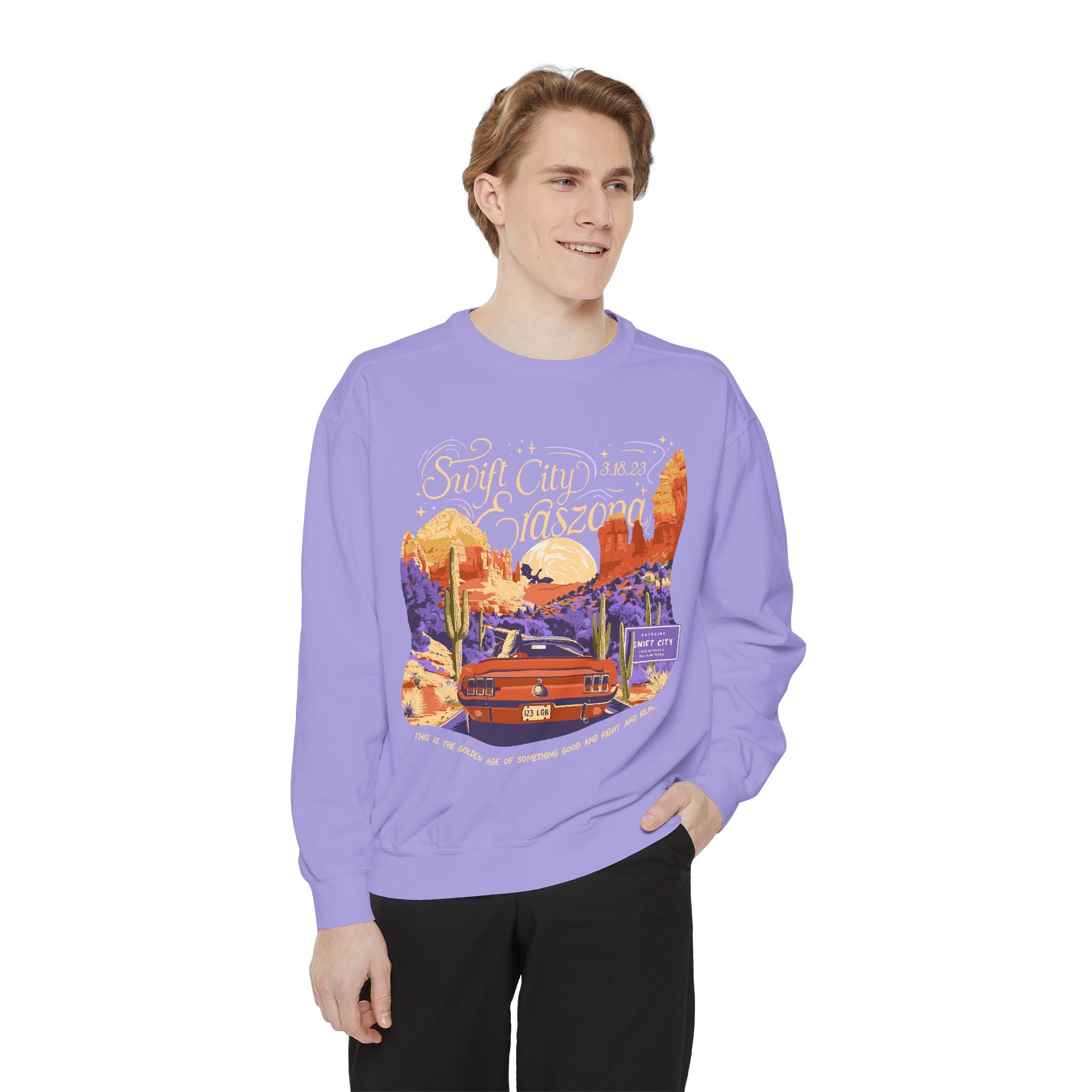 Night Two Sedona Drive Eraszona Tour Crewneck