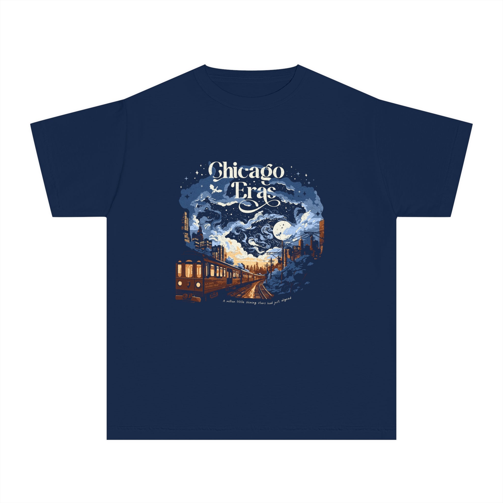 Kids Night Three Chicago L Train Eras Tour Shirt