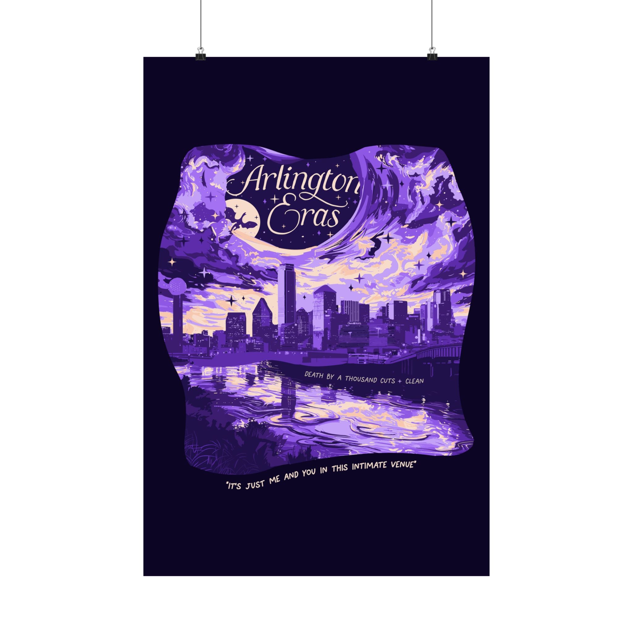 Purple Night Two Arlington Eras Tour Poster