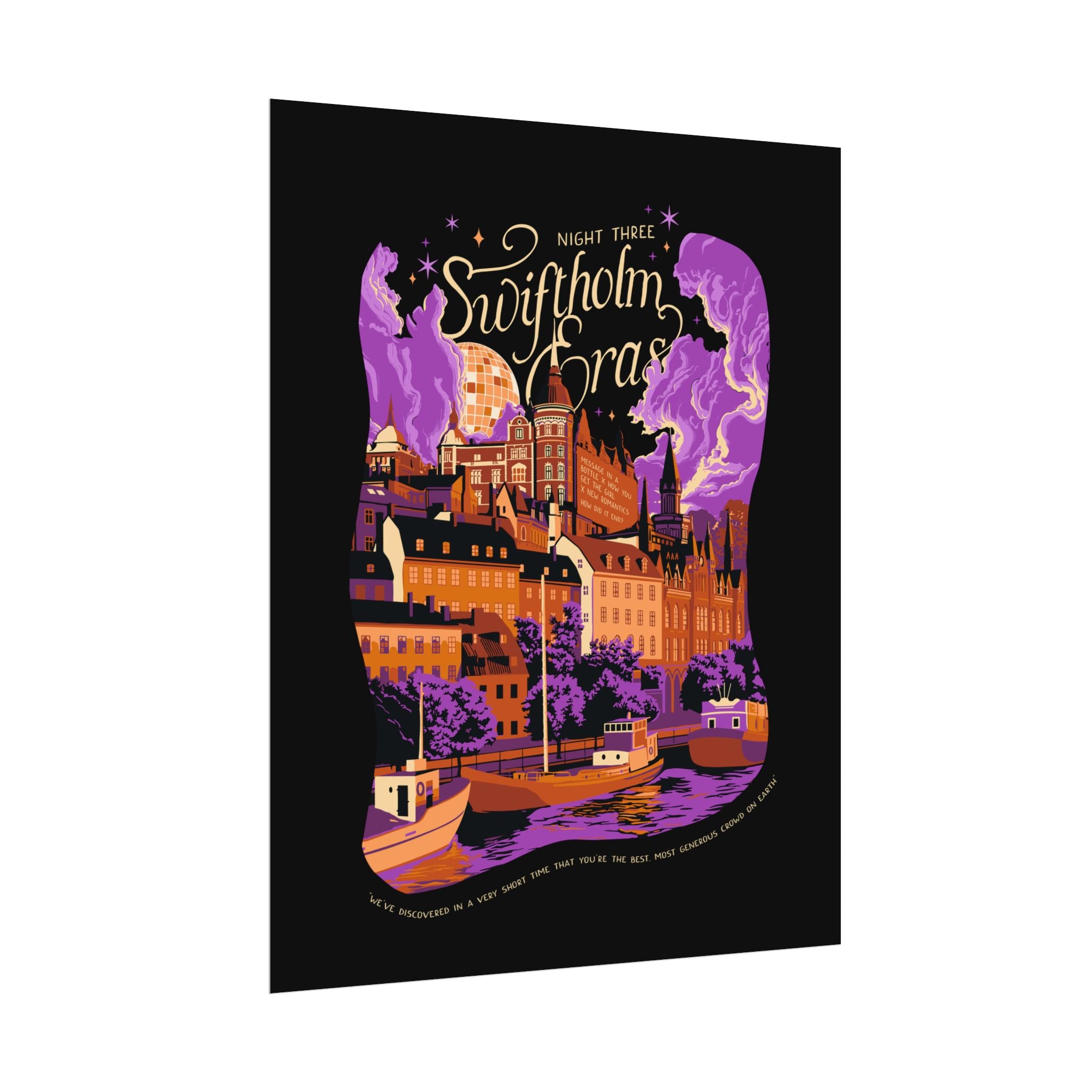 Black Night Three Swiftholm Eras Poster