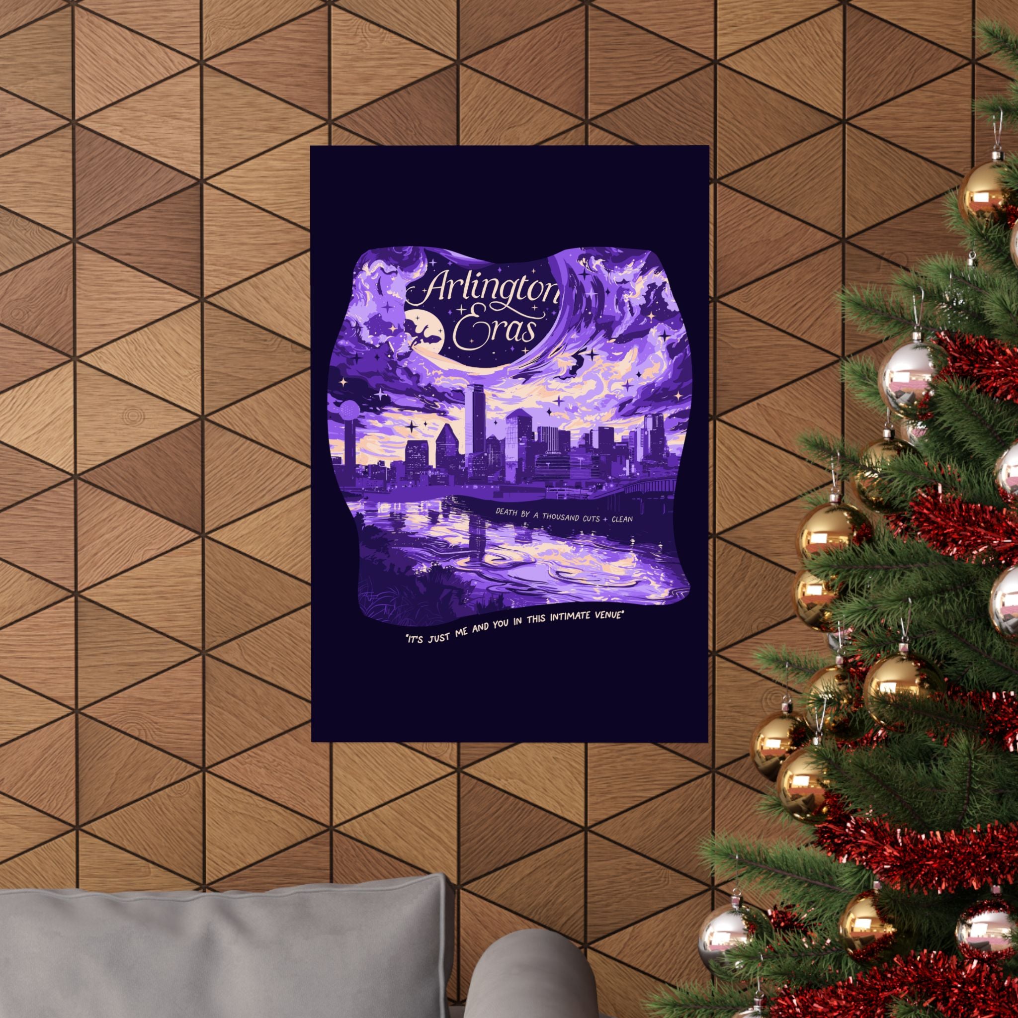 Purple Night Two Arlington Eras Tour Poster