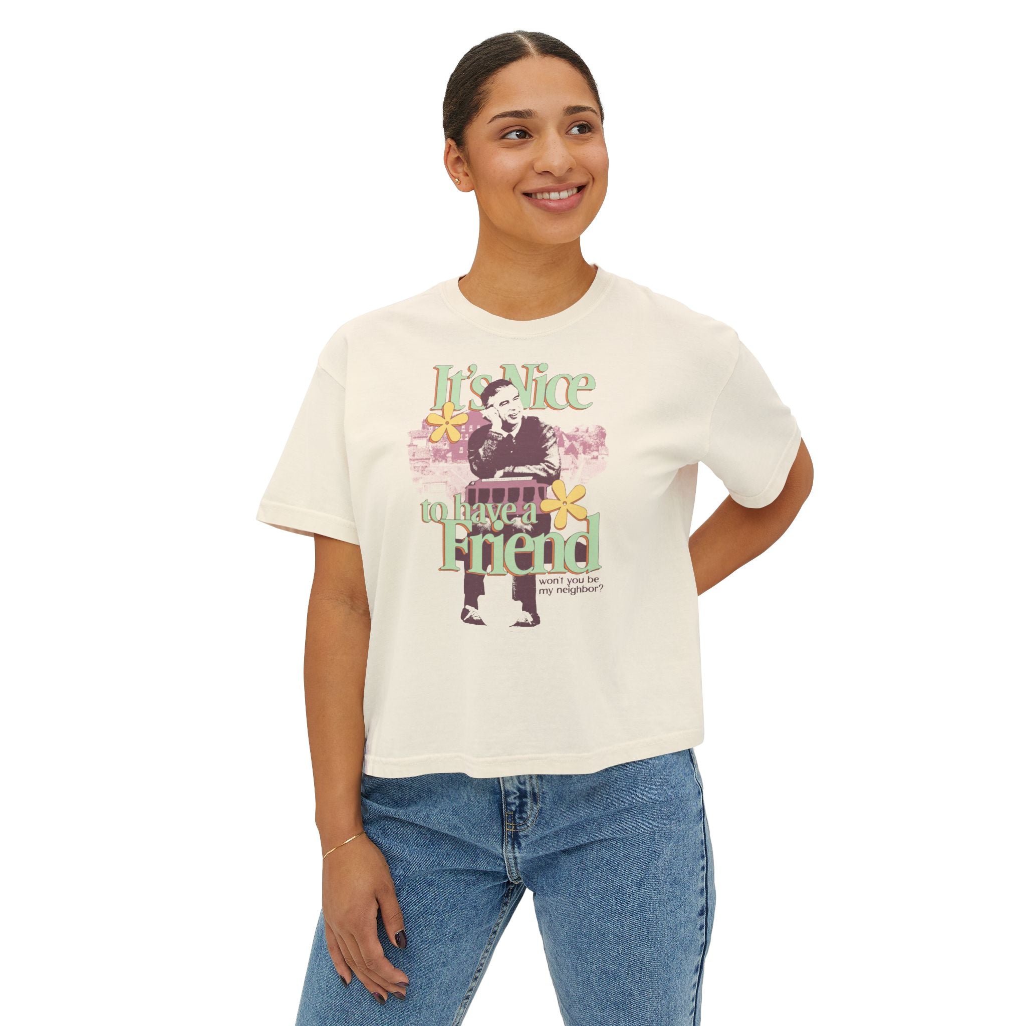 It's Nice To Have a Friend Comfort Colors Crop Top
