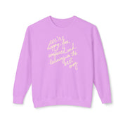 Learning in the Best Way Lightweight Crewneck