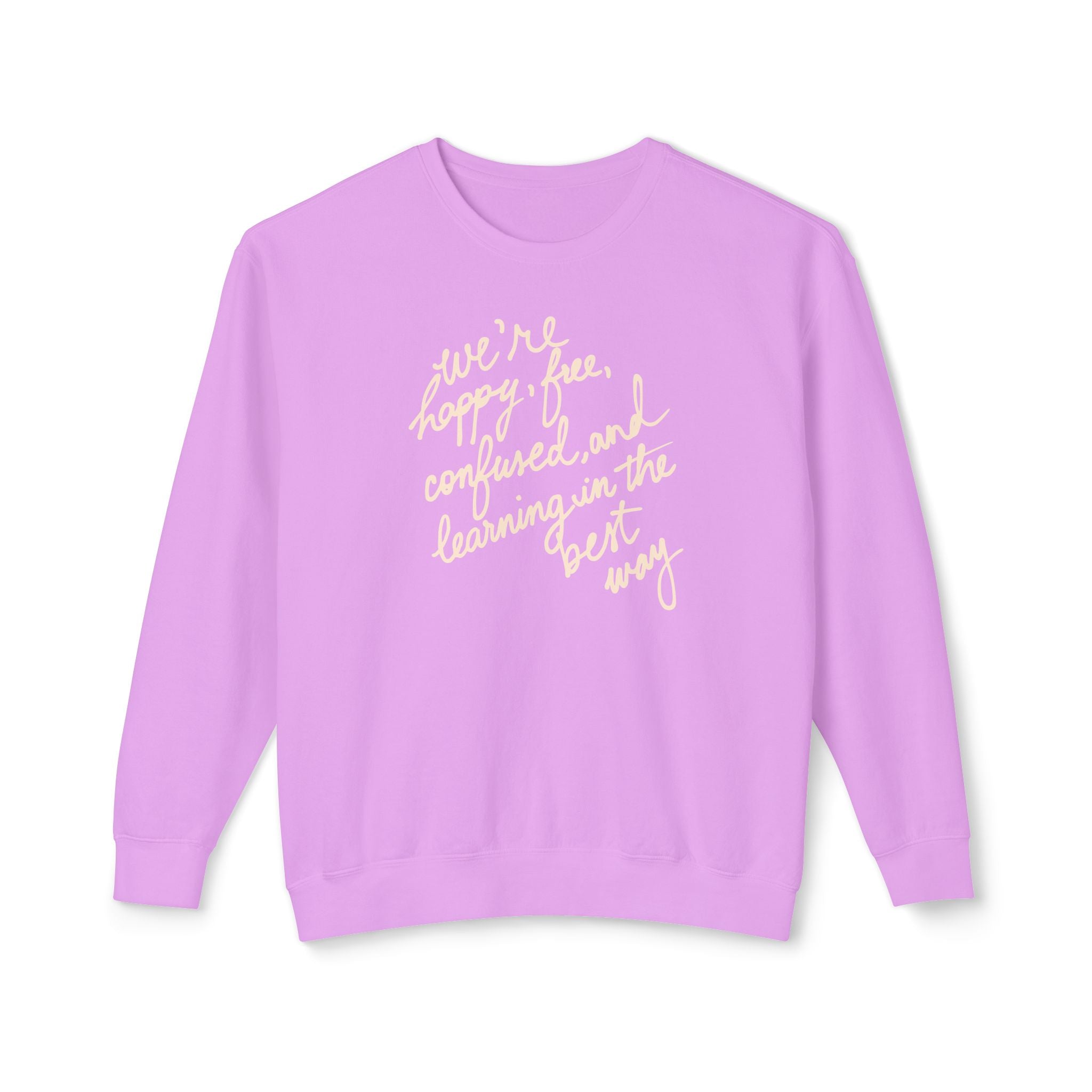 Learning in the Best Way Lightweight Crewneck
