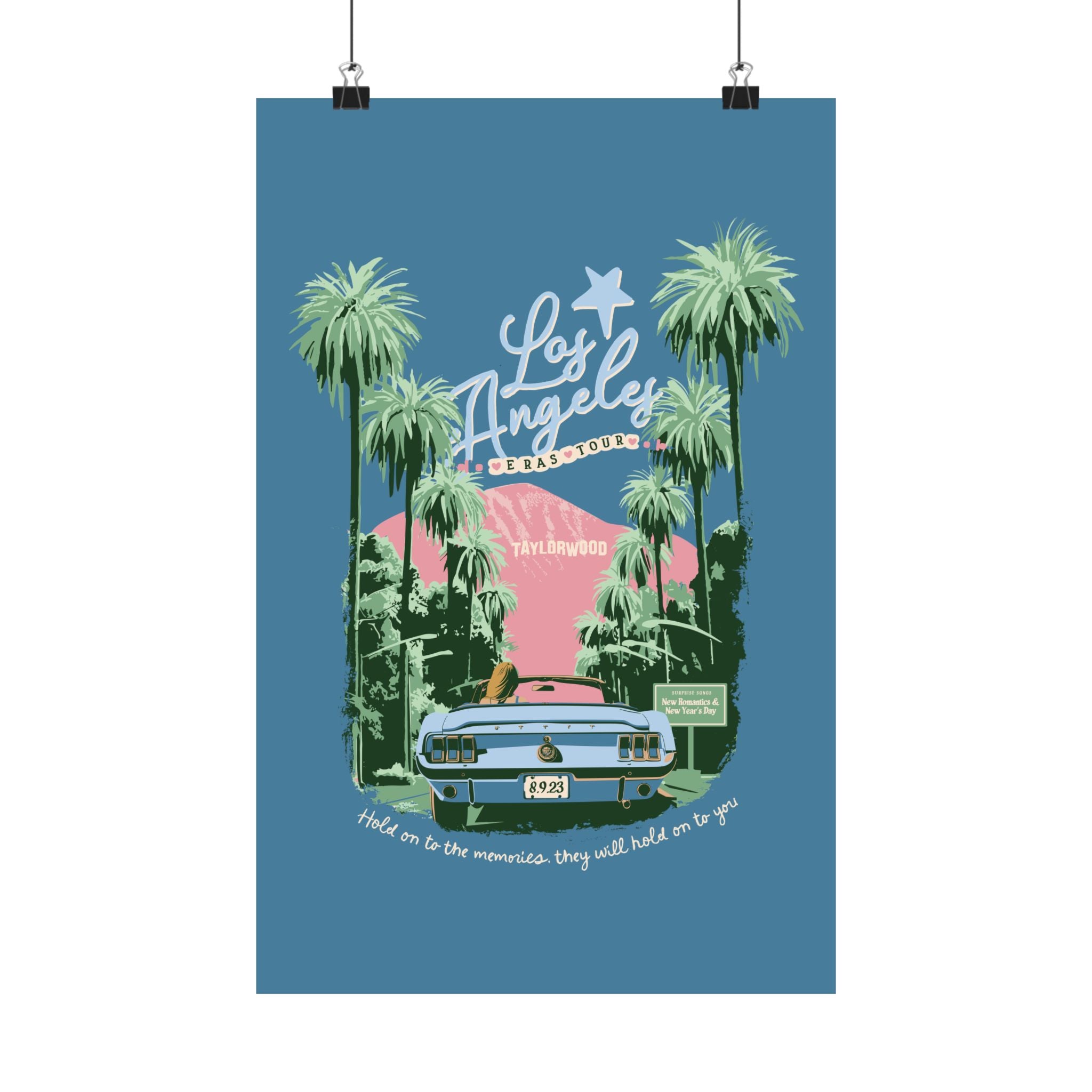 Los Angeles Eras Night Six Taylorwood Poster