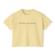 Dear Reader Crop Top