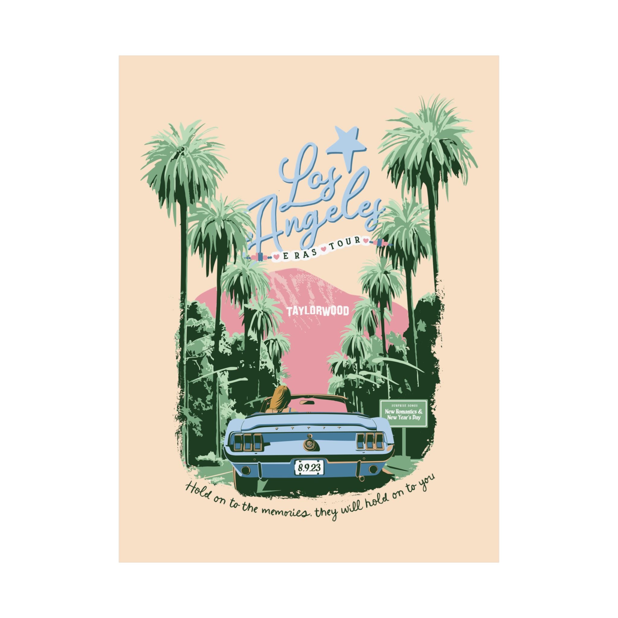 Los Angeles Eras Night Six Taylorwood Poster