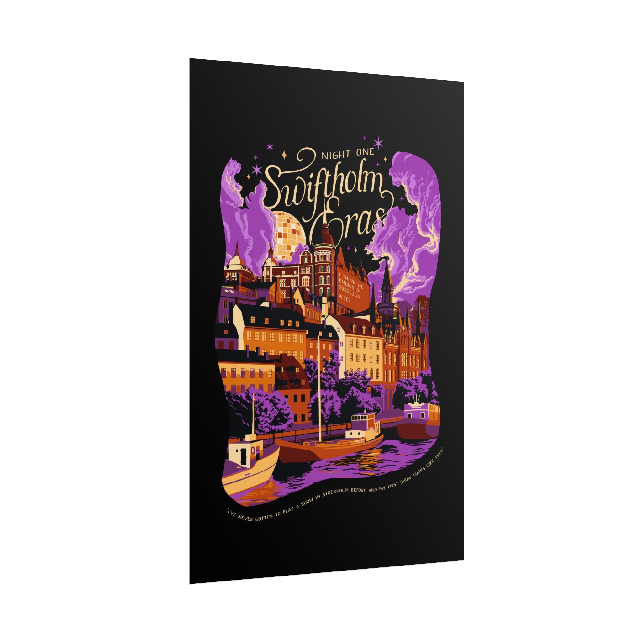 Black Night One Swiftholm Eras Poster