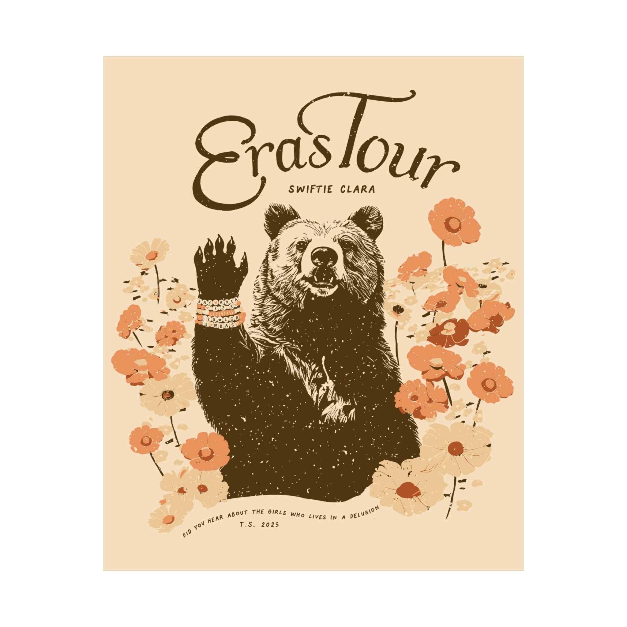 Santa Clara Eras Bears and Beads Night One Poster