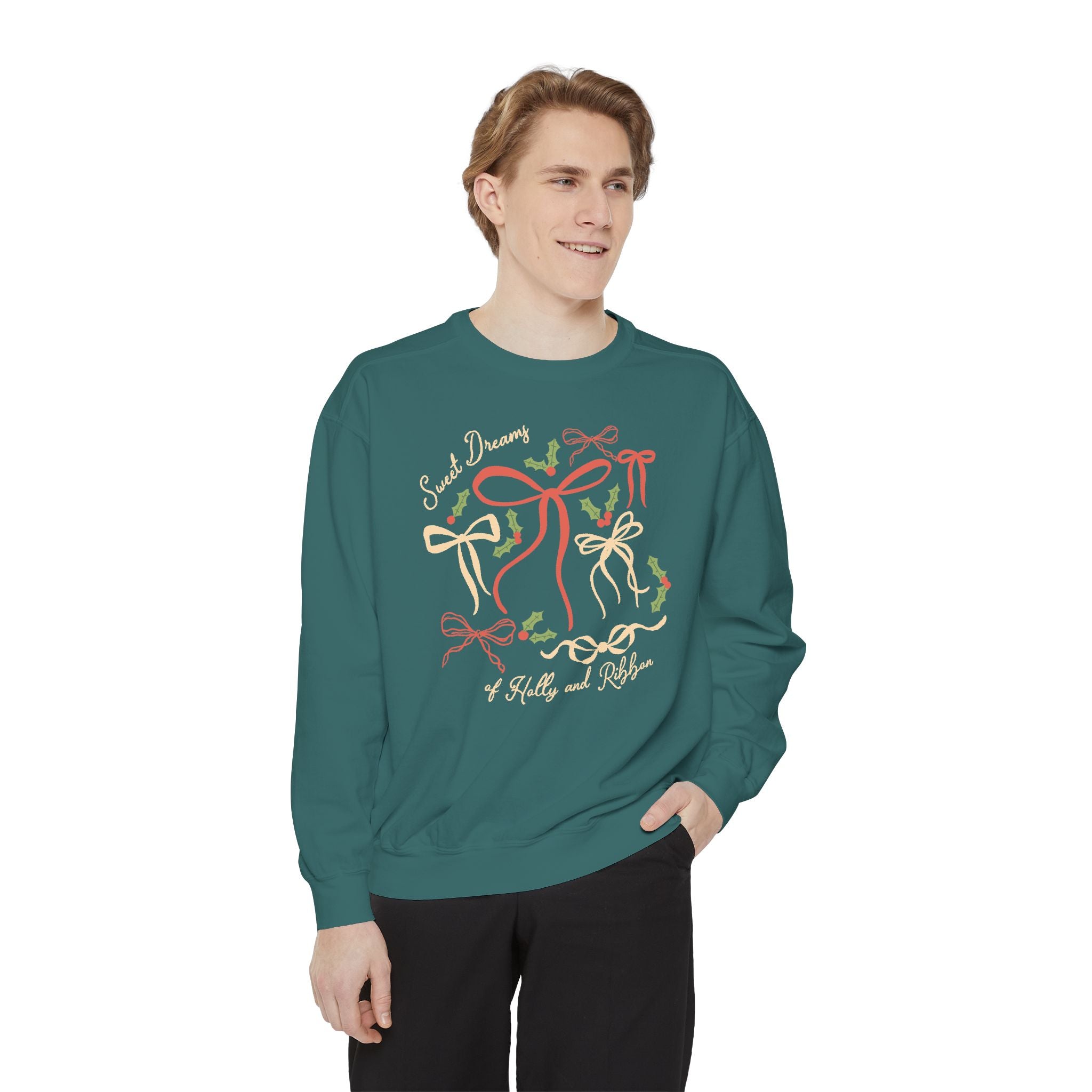 Sweet Dreams of Holly and Ribbon Crewneck
