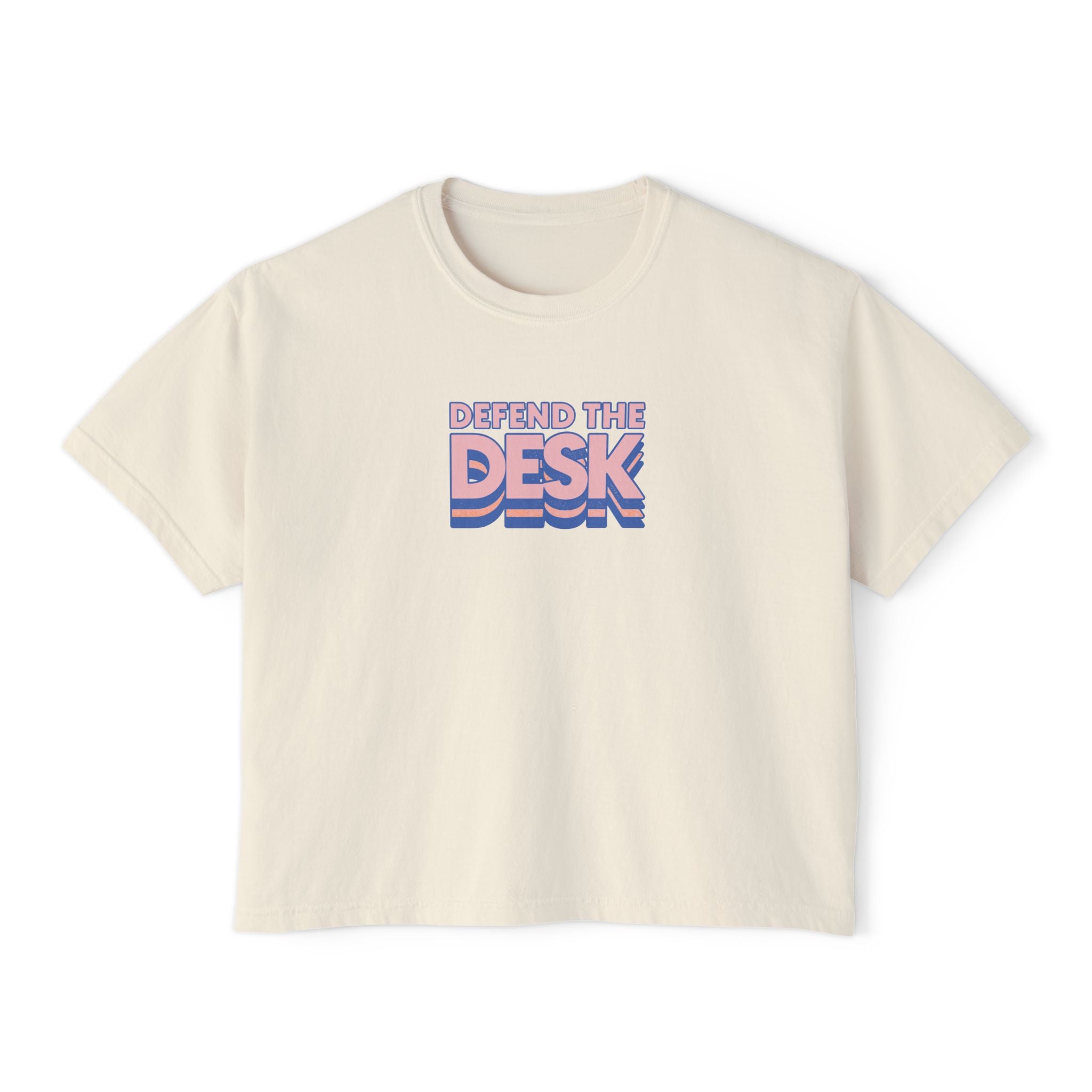 Defend The Desk Colors Crop Top