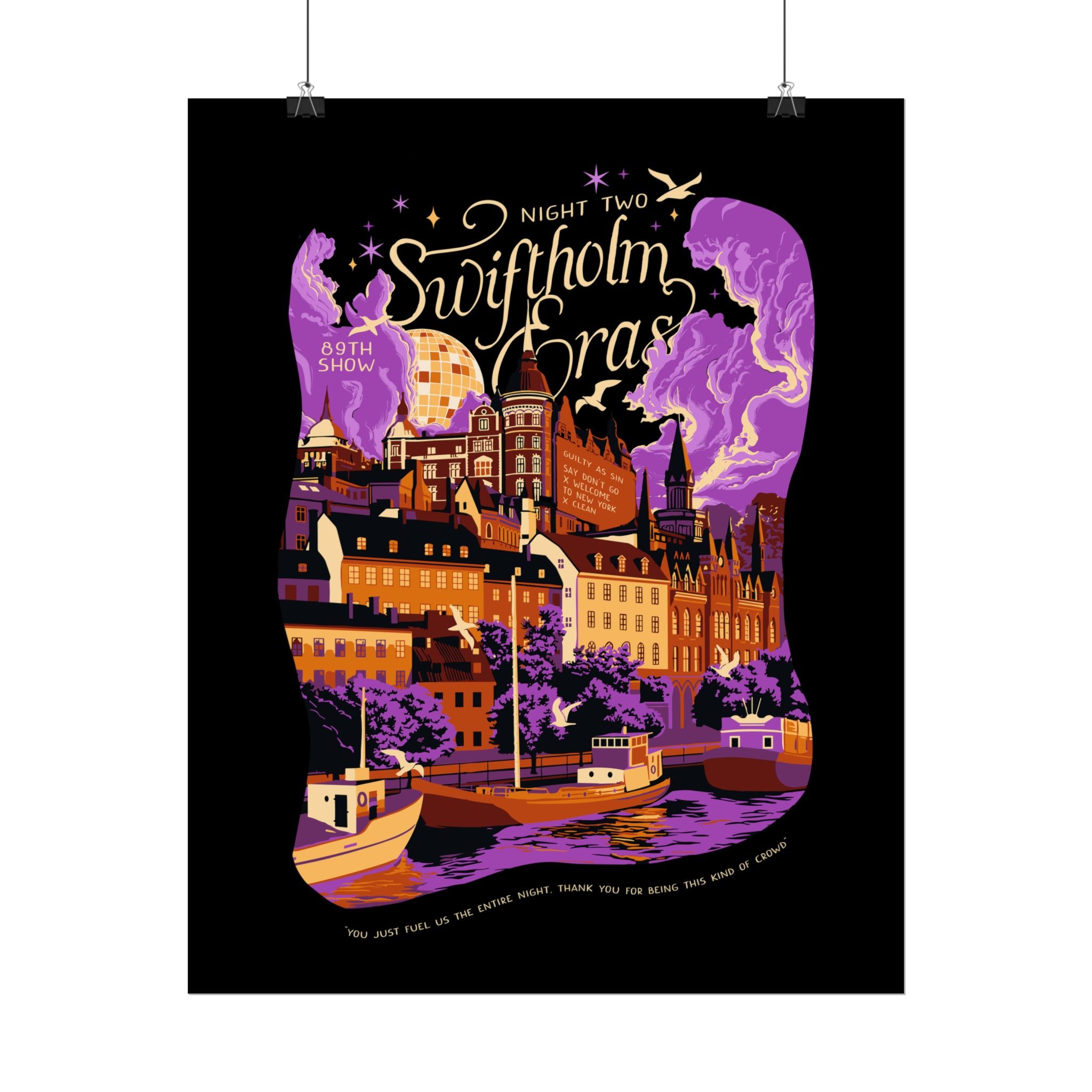 Black Night Two Swiftholm Eras Poster