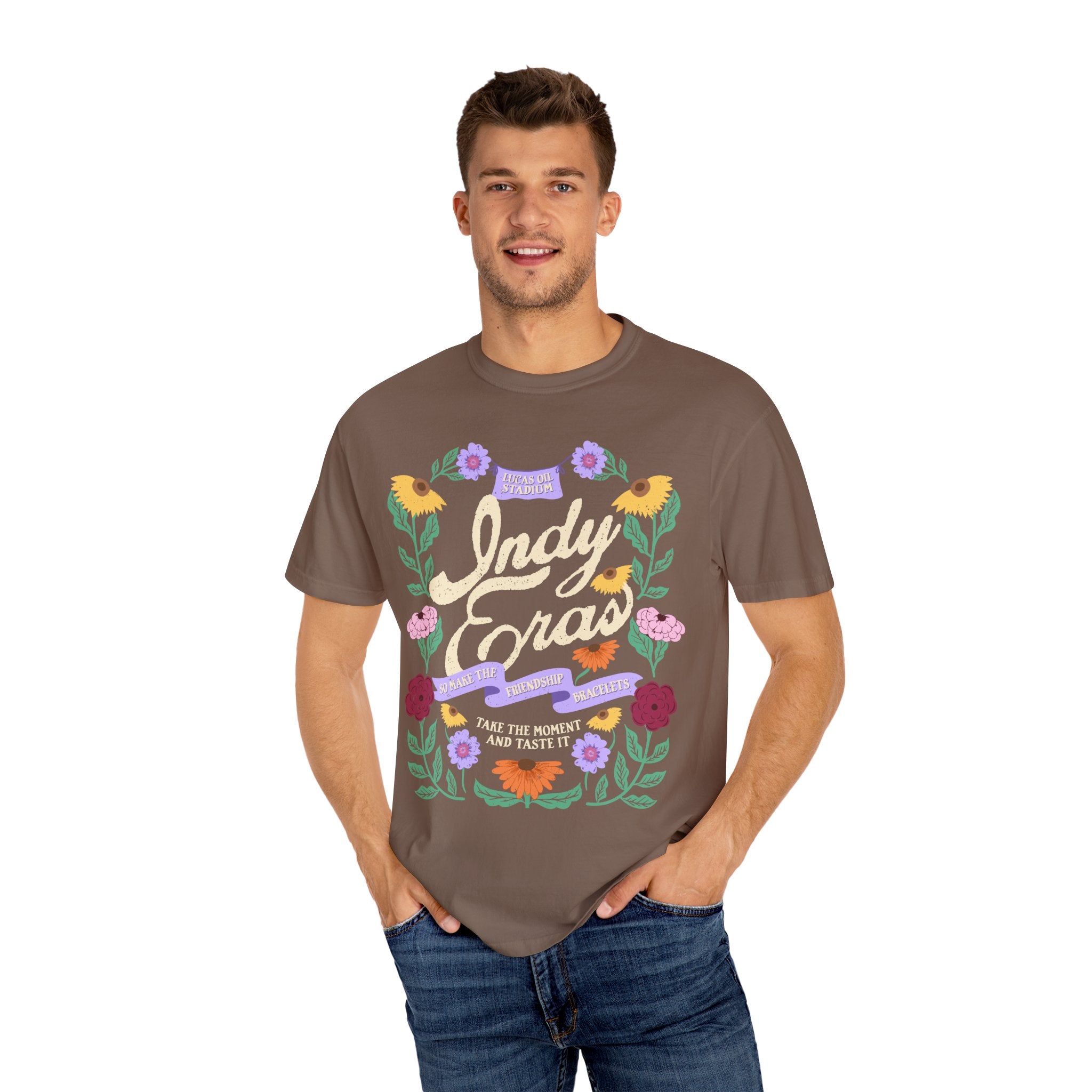 Indy Eras Tour  Floral Piano Comfort Colors Tee