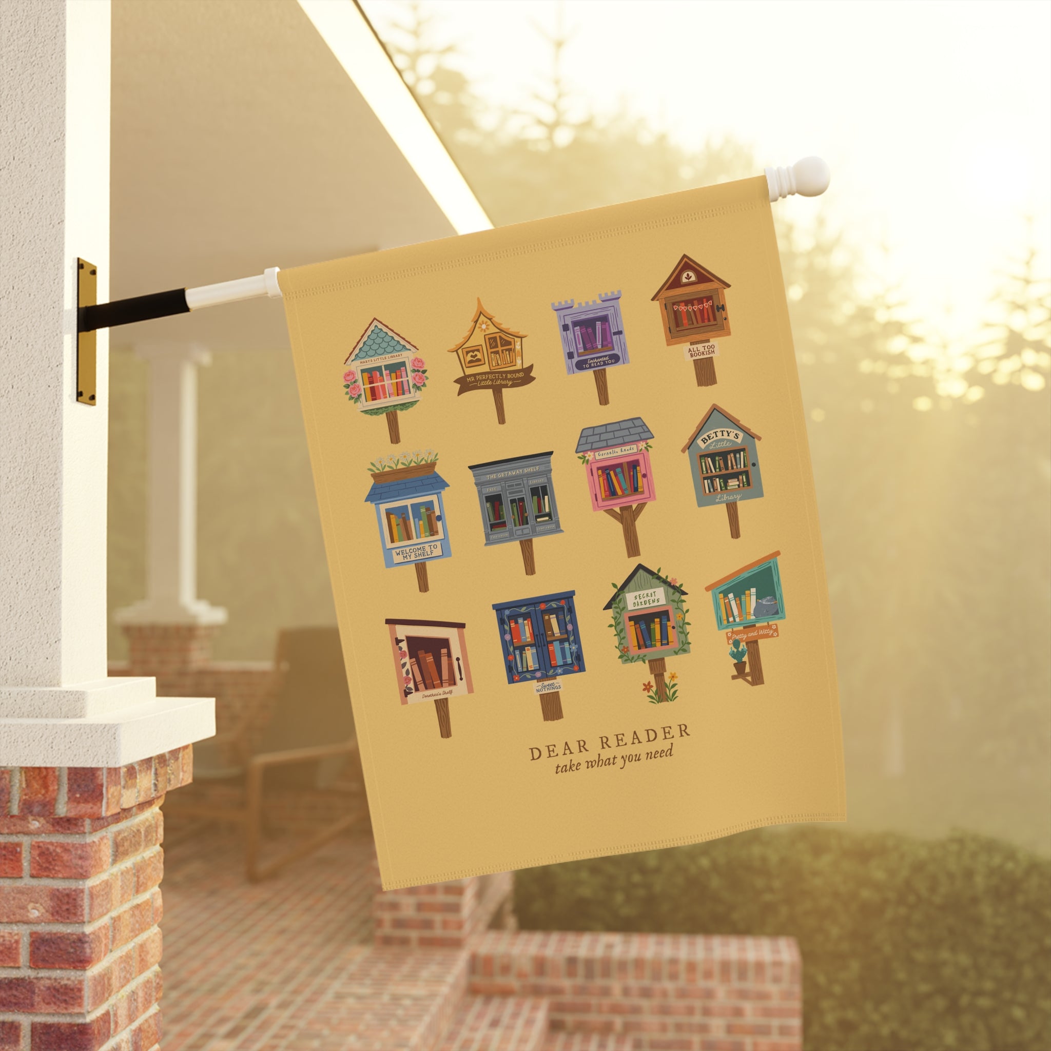 Dear Reader Garden Flag