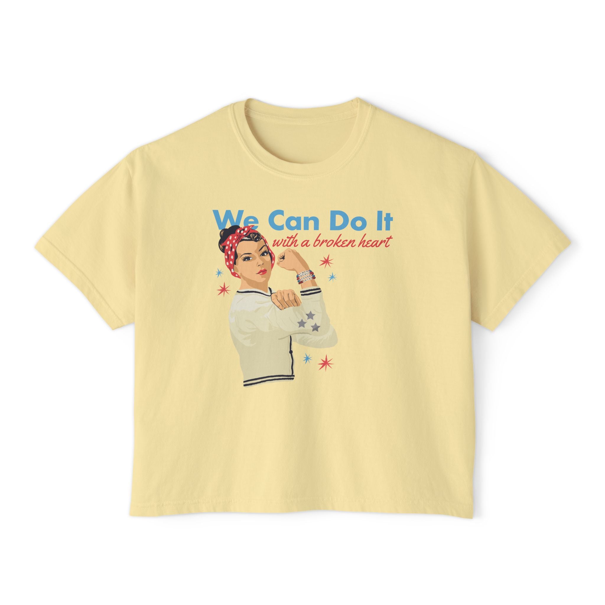 Rosie The Riveter Comfort Colors Crop Top