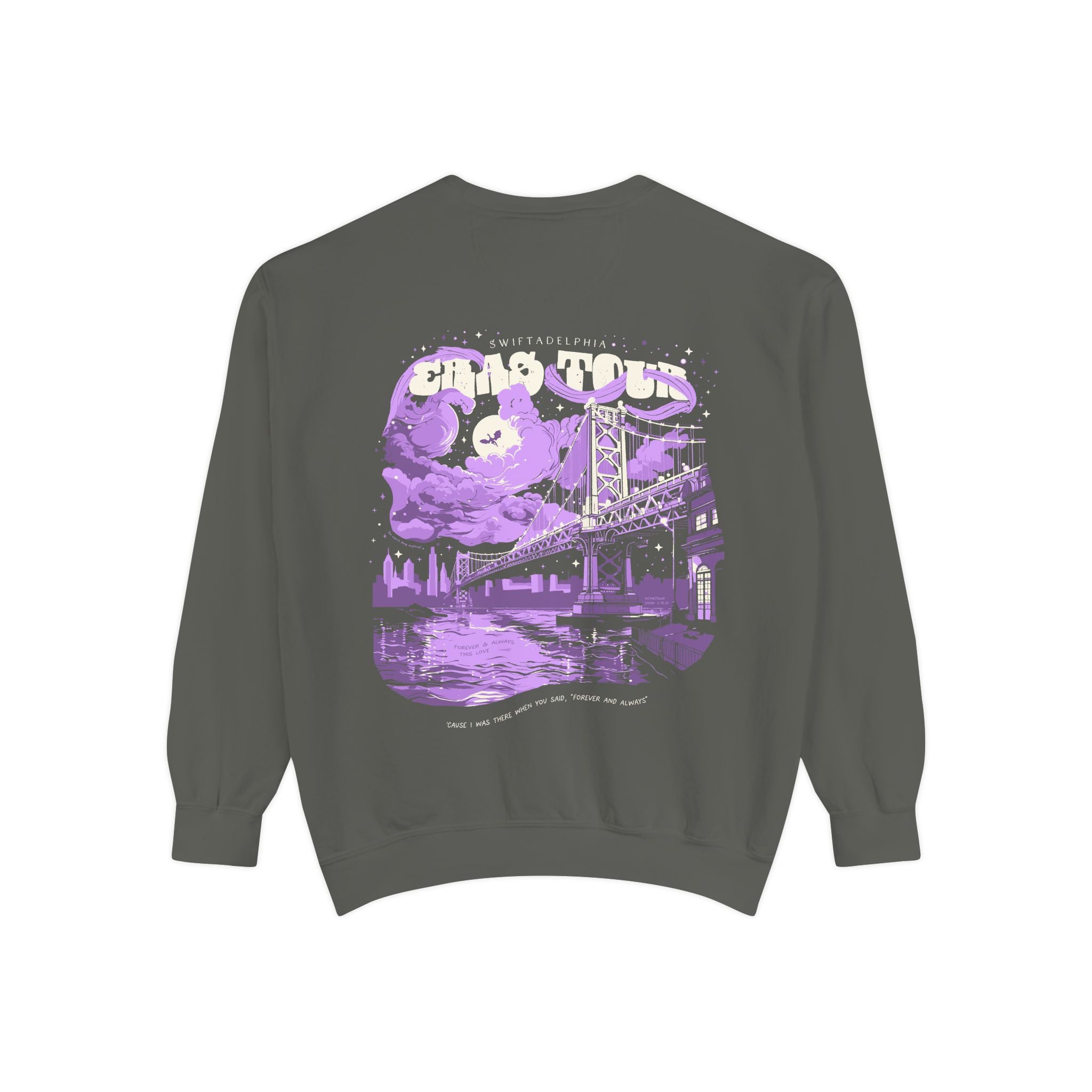 Night Two Swiftadelphia Skyline Eras Tour Crewneck