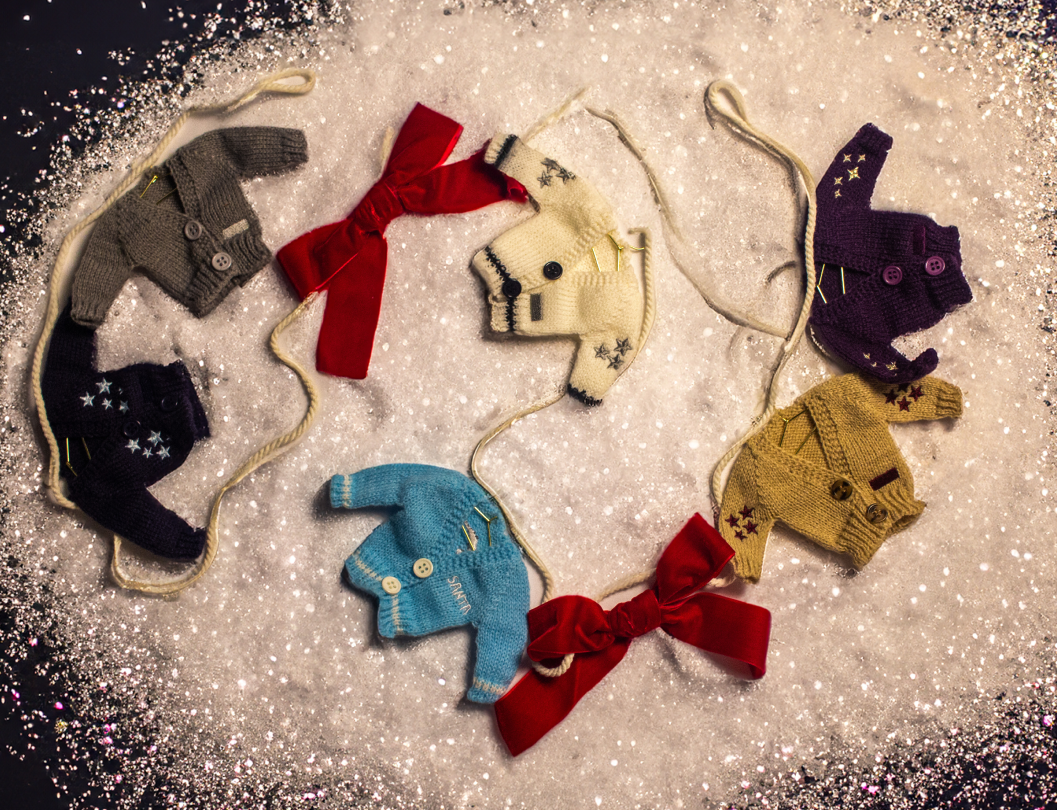 Knit Cardigan Ornaments