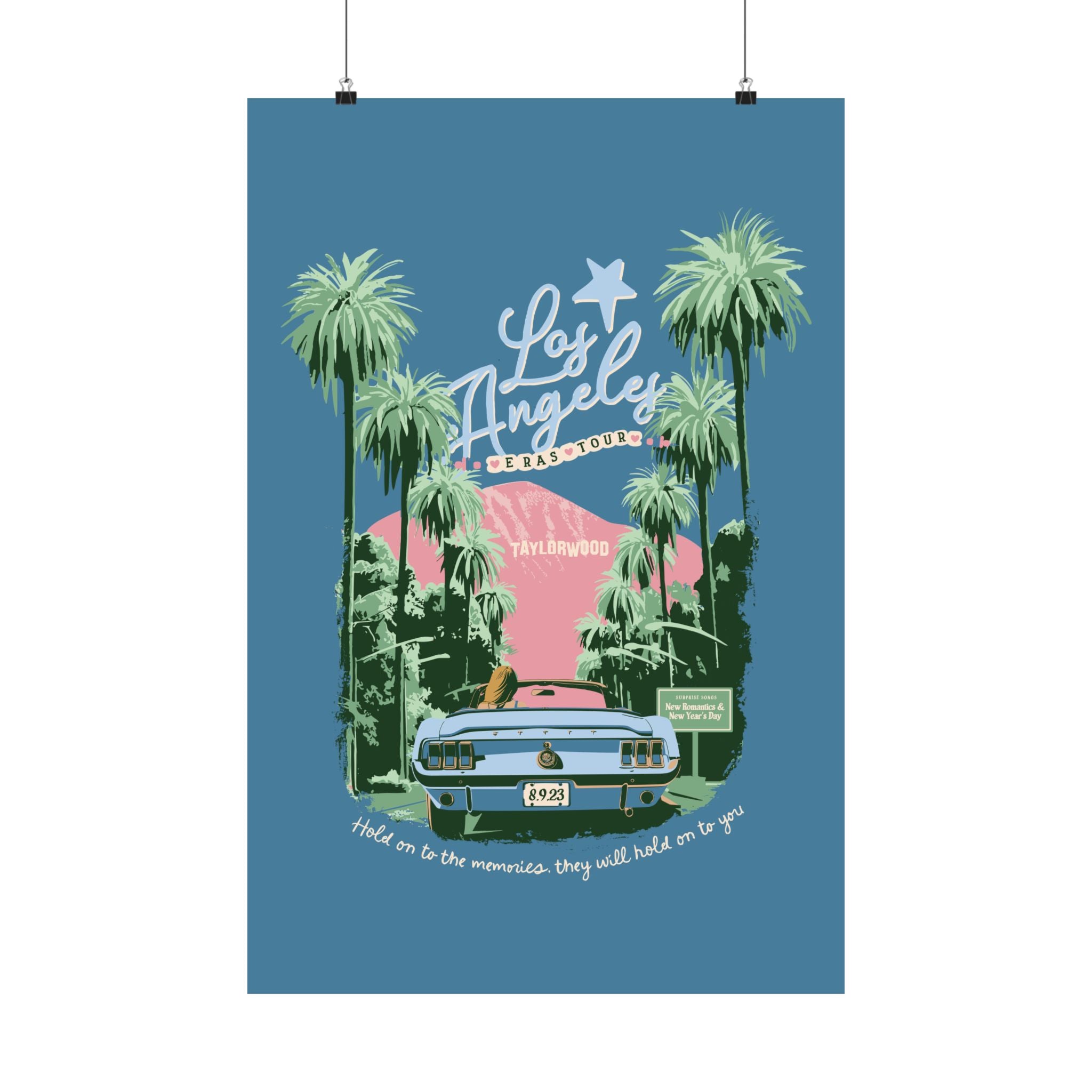 Los Angeles Eras Night Six Taylorwood Poster