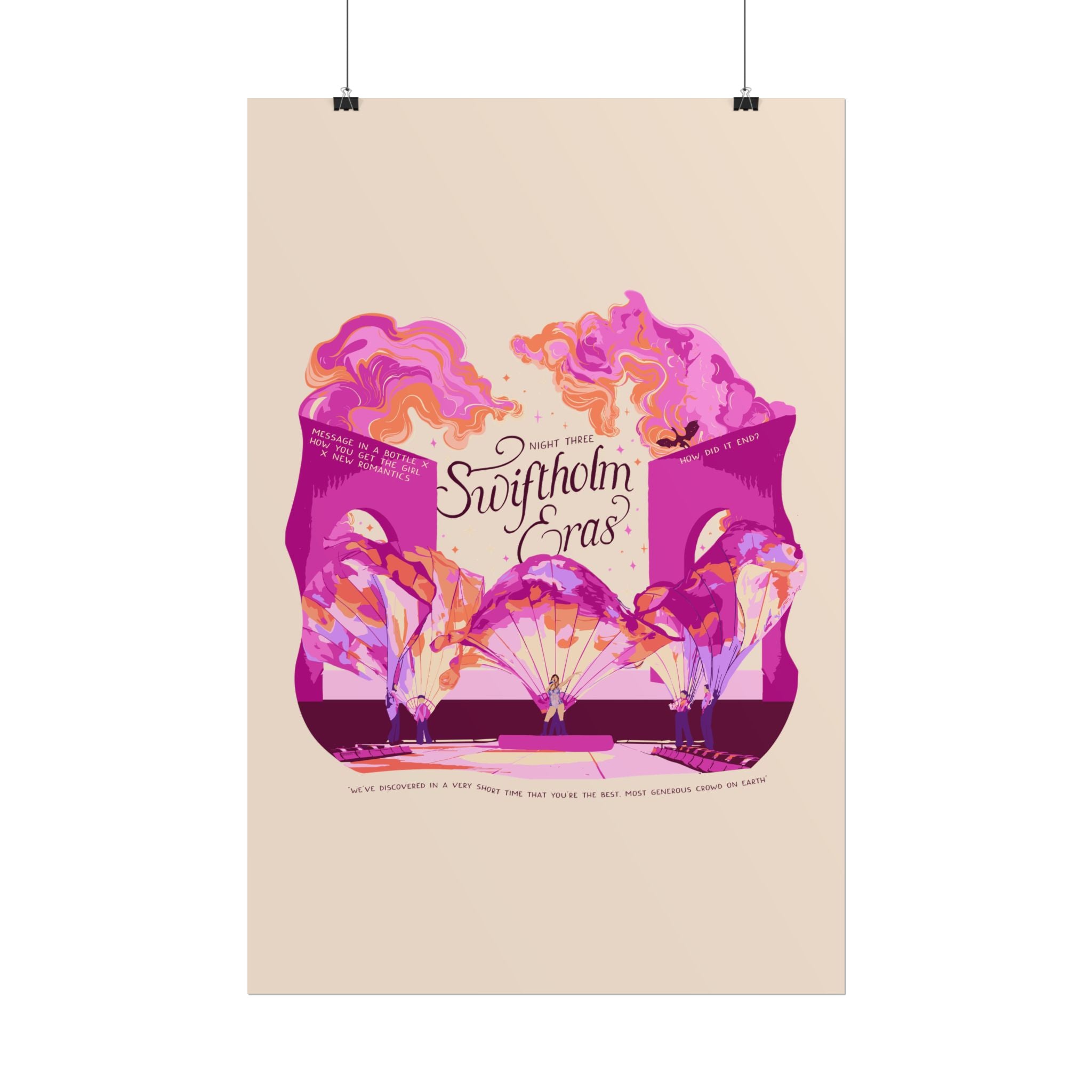 Ivory Night Three Opening Swiftholm Eras Tour Poster