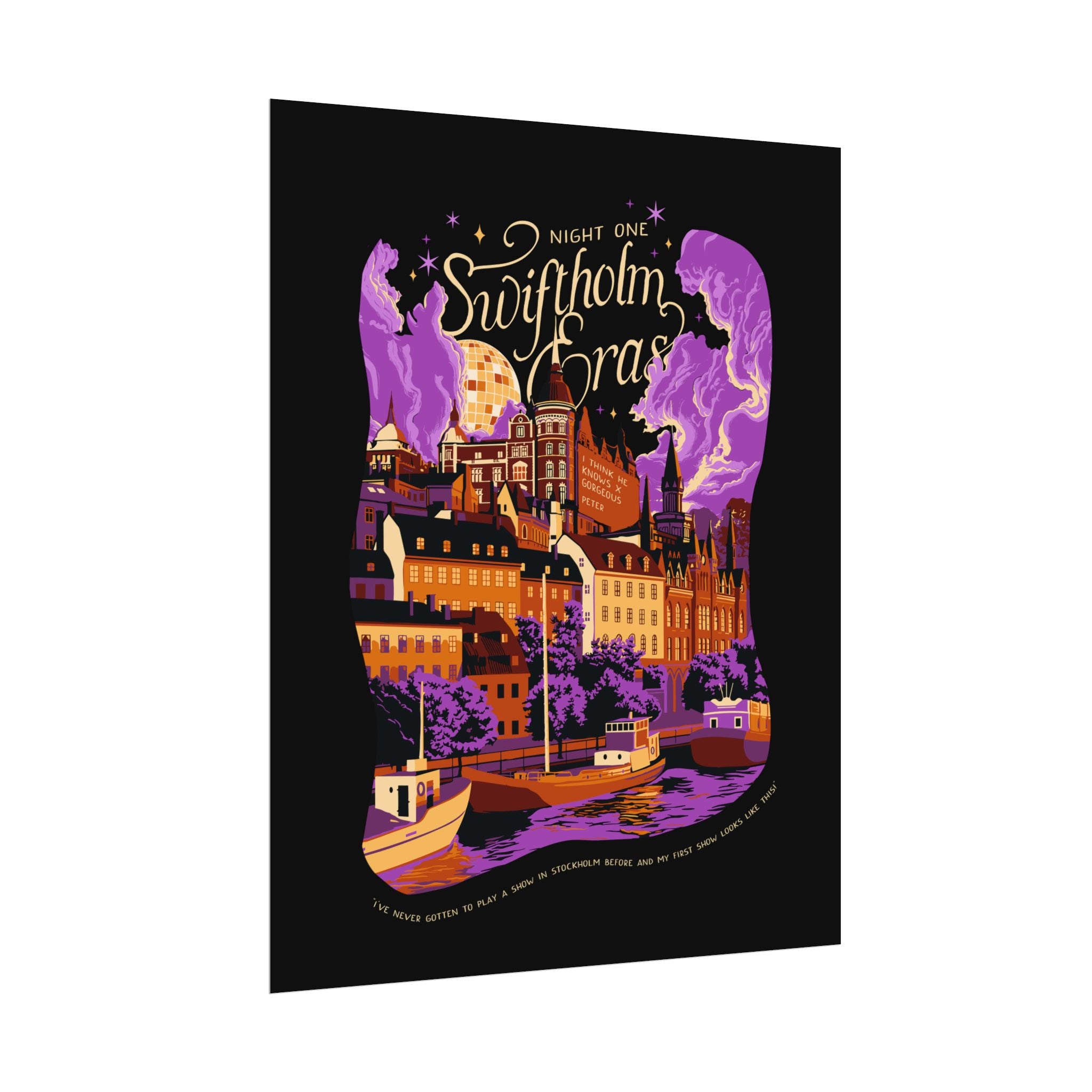 Black Night One Swiftholm Eras Poster