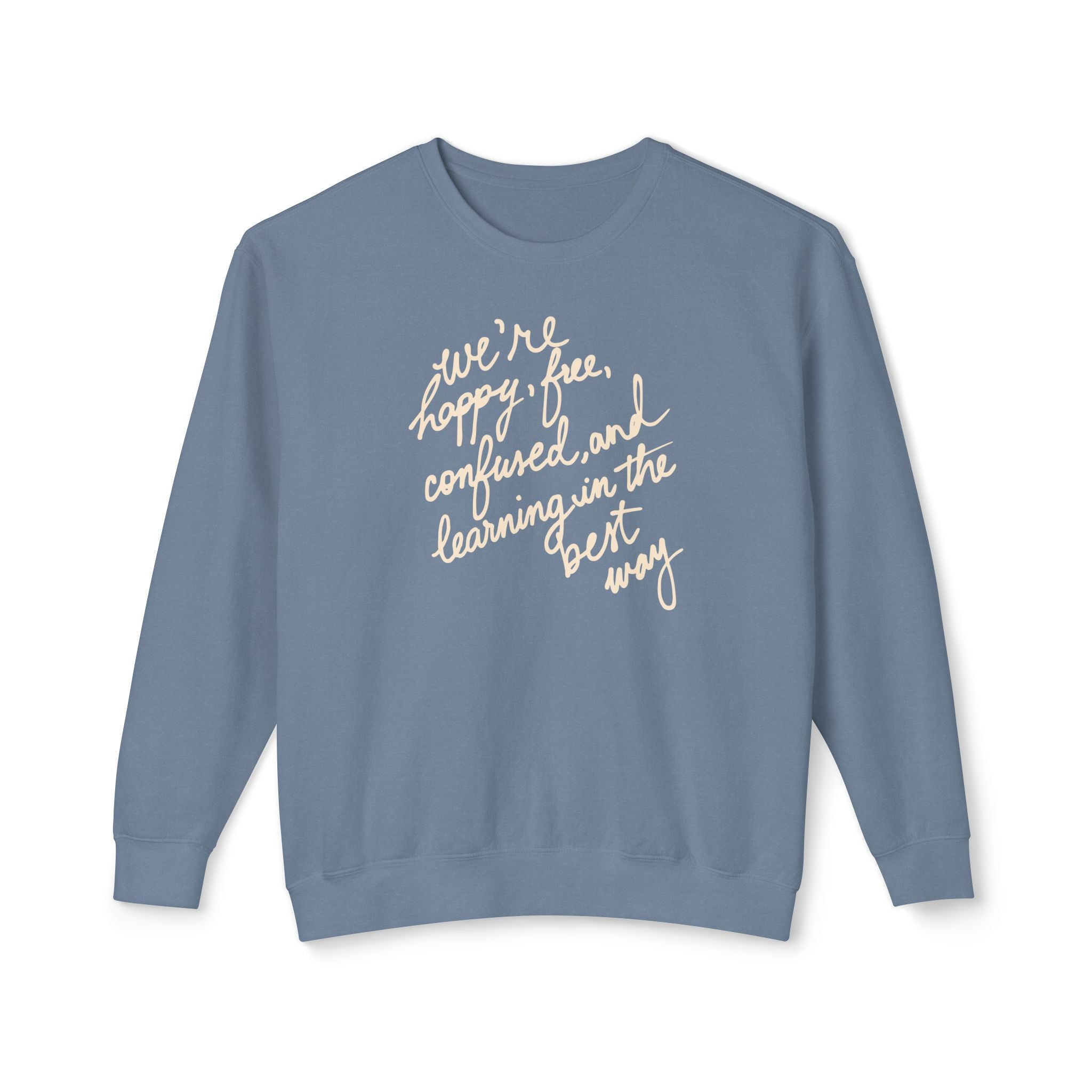 Learning in the Best Way Lightweight Crewneck