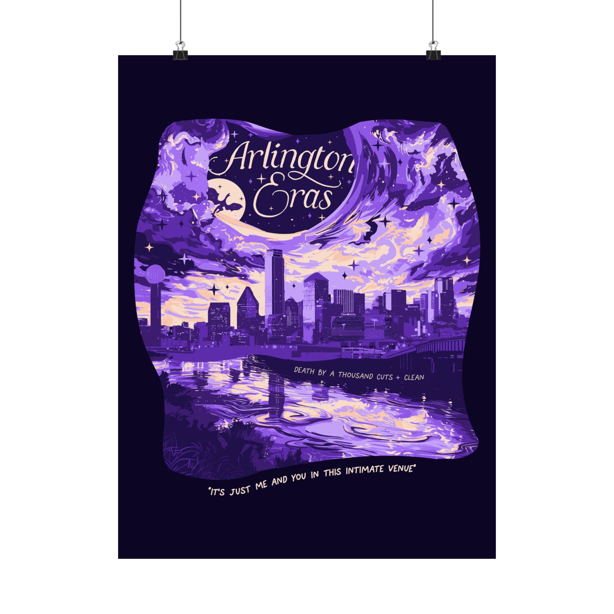 Purple Night Two Arlington Eras Tour Poster