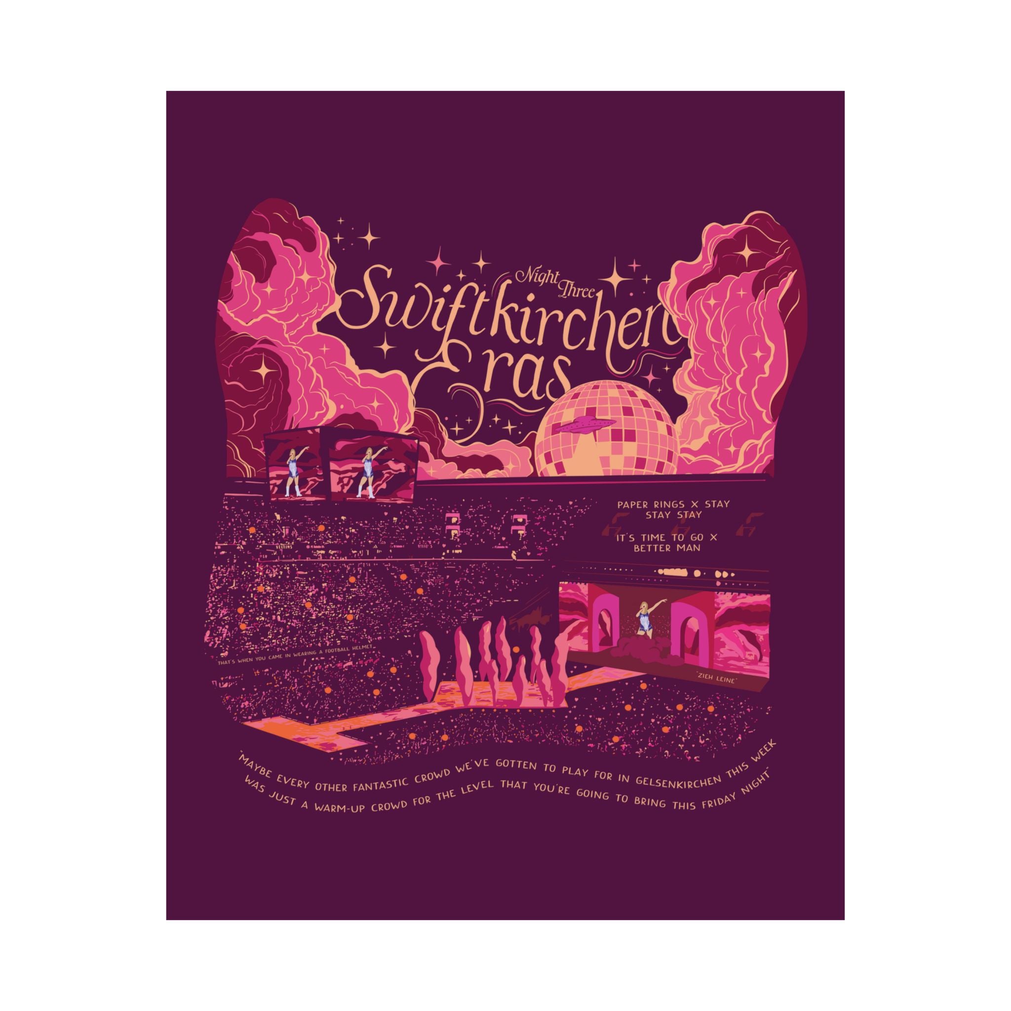 Berry Gelsenkirchen Eras Night Three Poster