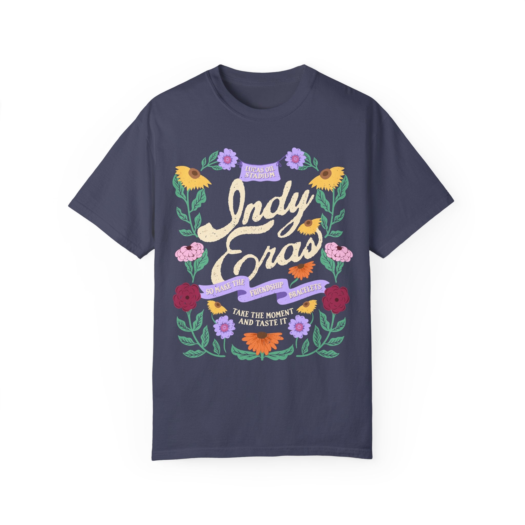 Indy Eras Tour  Floral Piano Comfort Colors Tee