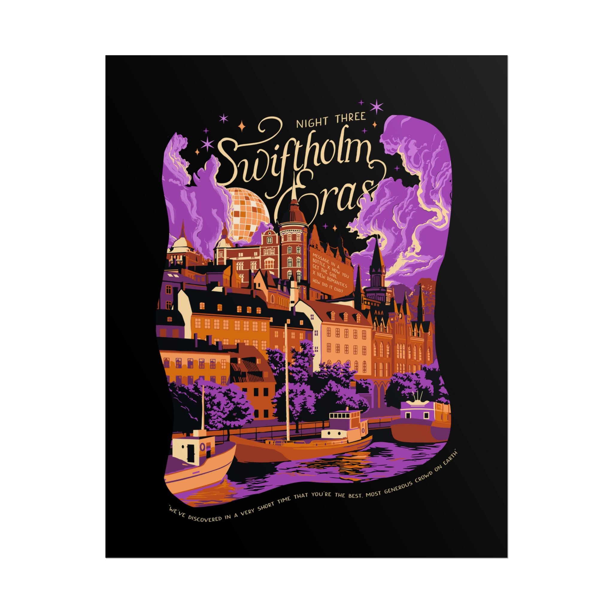 Black Night Three Swiftholm Eras Poster