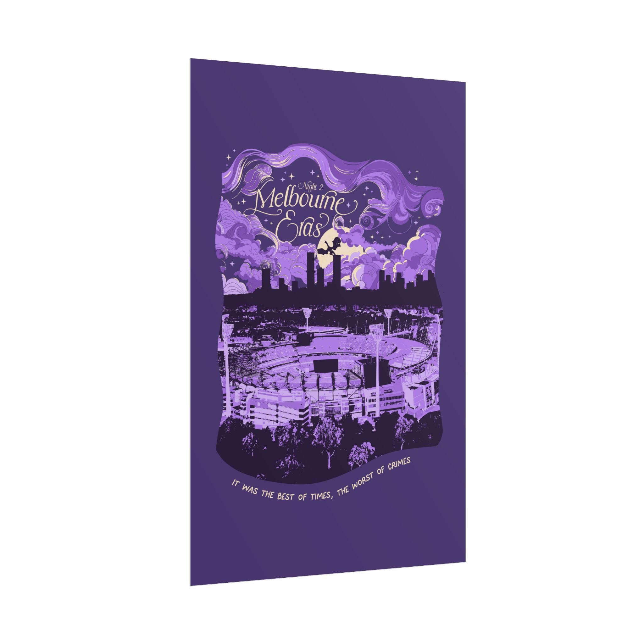 Purple Night Two Melbourne Eras Tour Poster