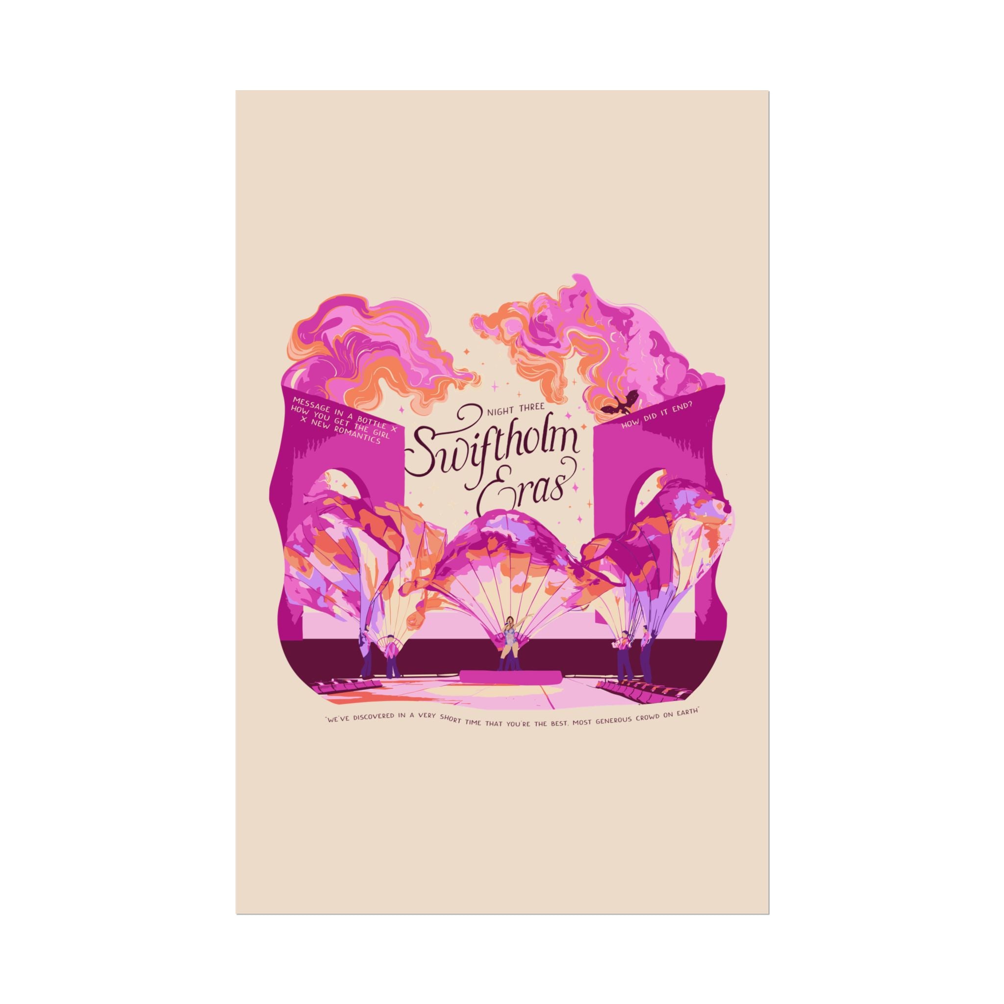 Ivory Night Three Opening Swiftholm Eras Tour Poster
