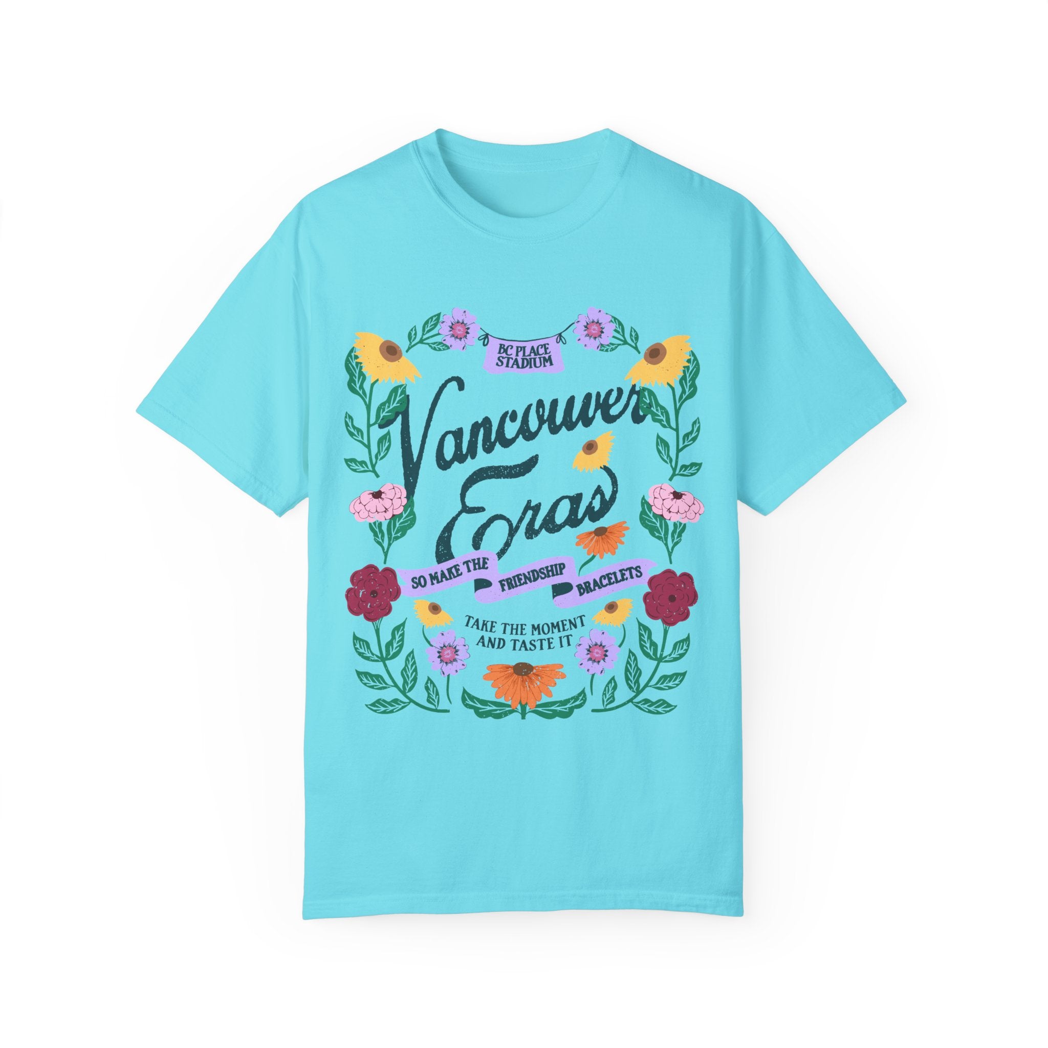 Vancouver Eras Tour Floral Surprise Song Piano Comfort Colors Tee