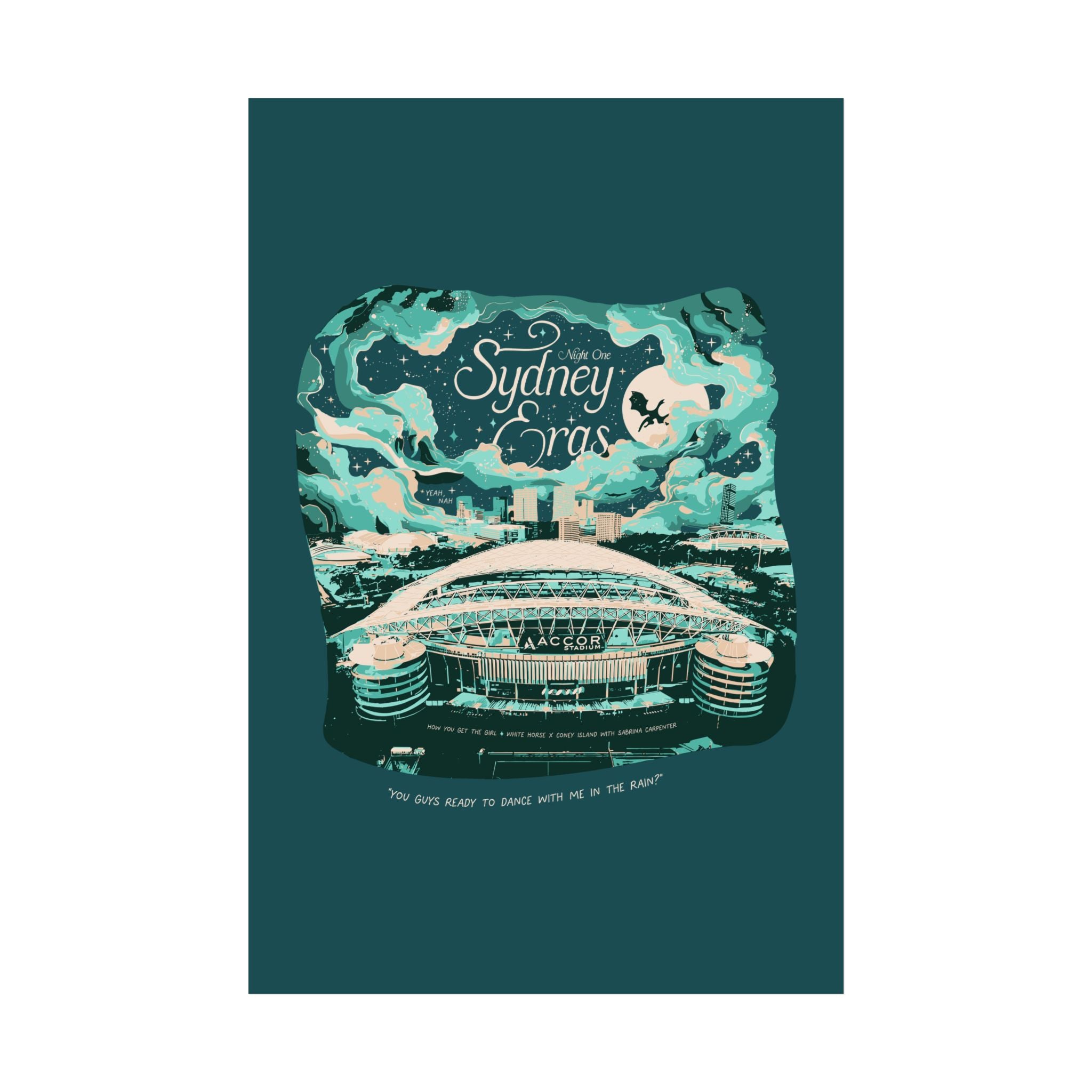 Emerald Night One Sydney Eras Tour Poster