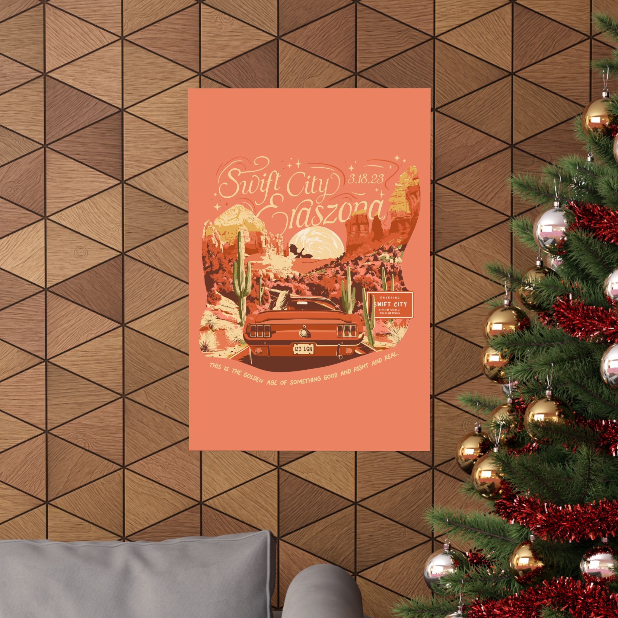 Terracotta Night Two Sedona Drive Eraszona Tour Poster