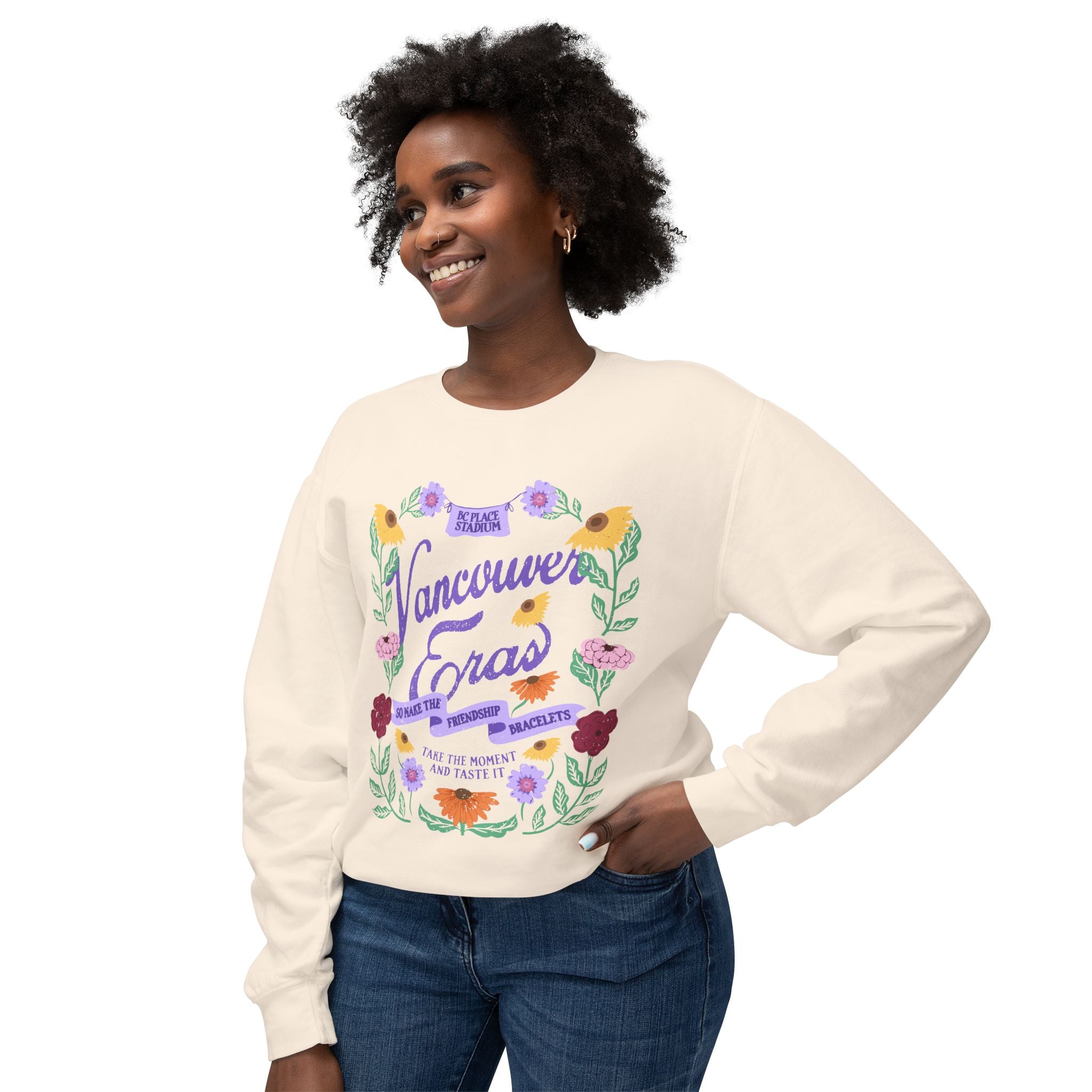 Vancouver Eras Floral Surprise Song Piano Lightweight Crewneck