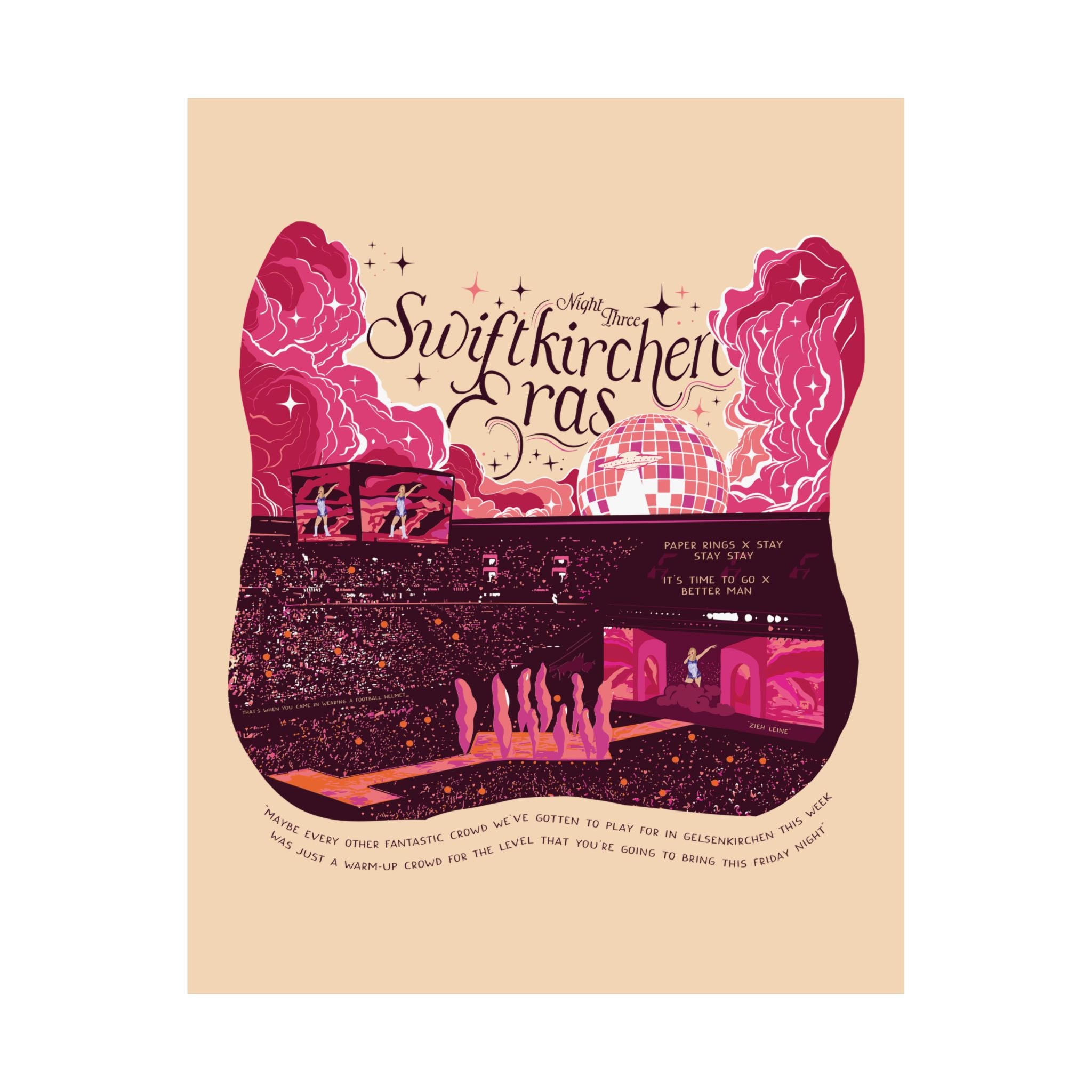 Ivory Gelsenkirchen Eras Night Three Poster