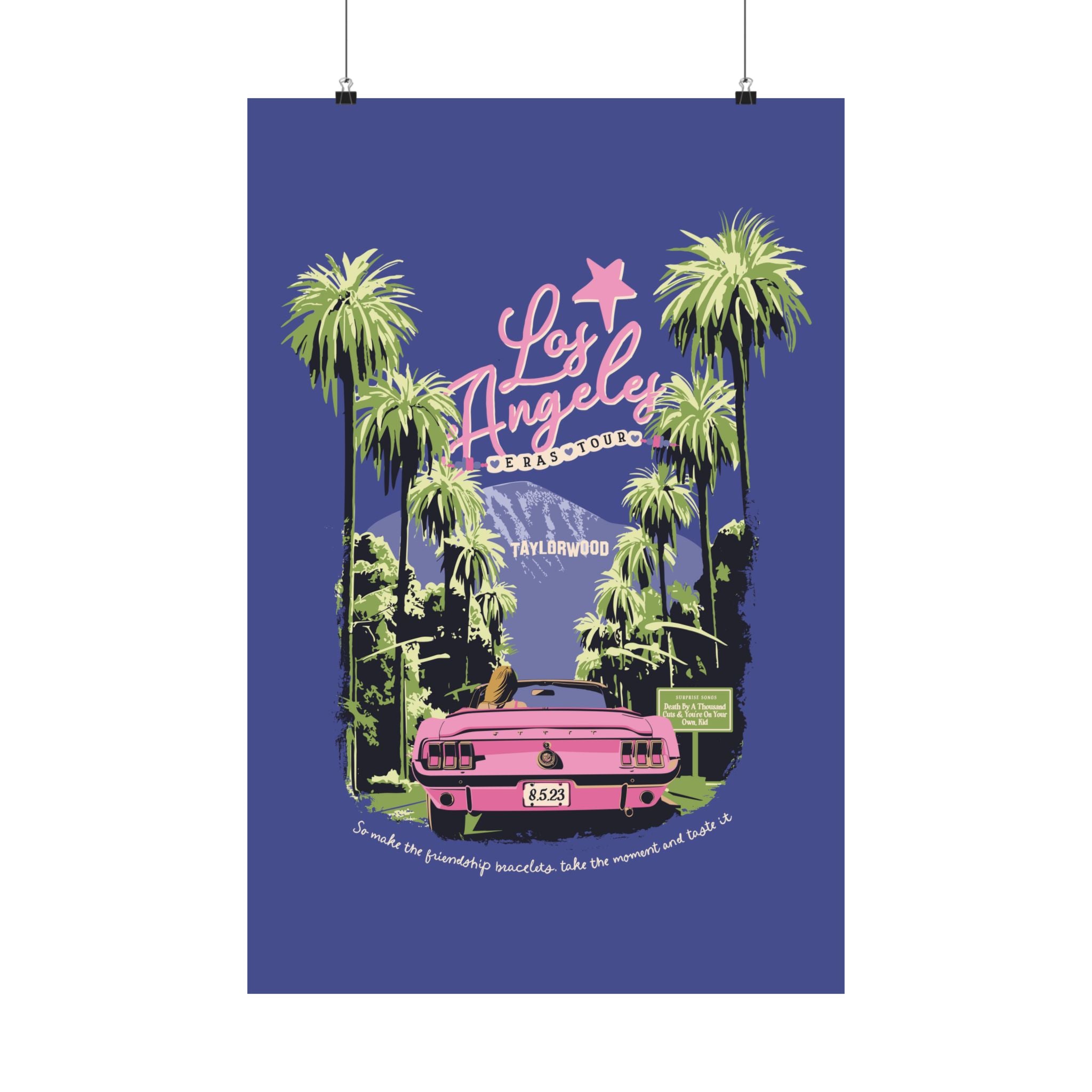 Los Angeles Eras Night Three Taylorwood Poster