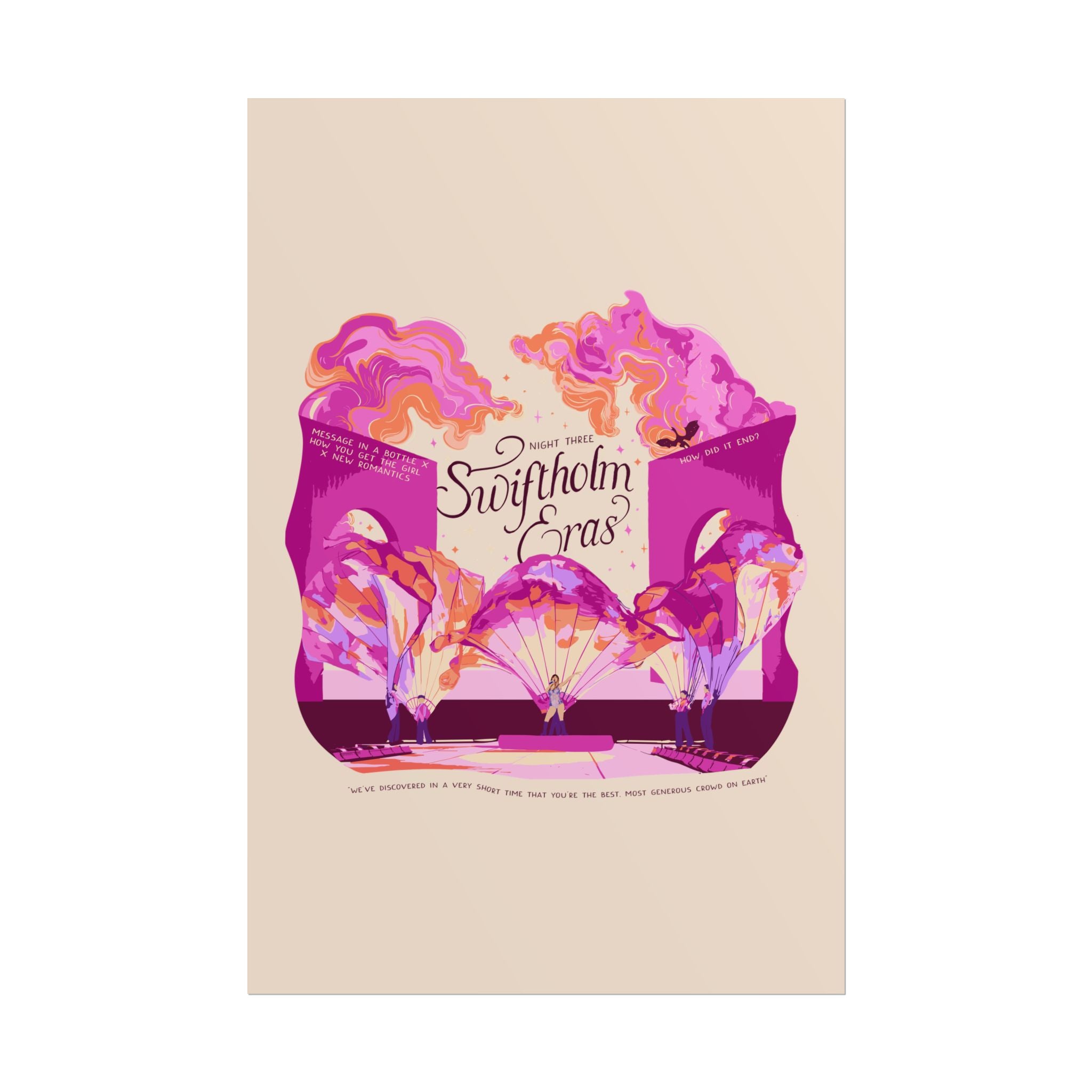 Ivory Night Three Opening Swiftholm Eras Tour Poster