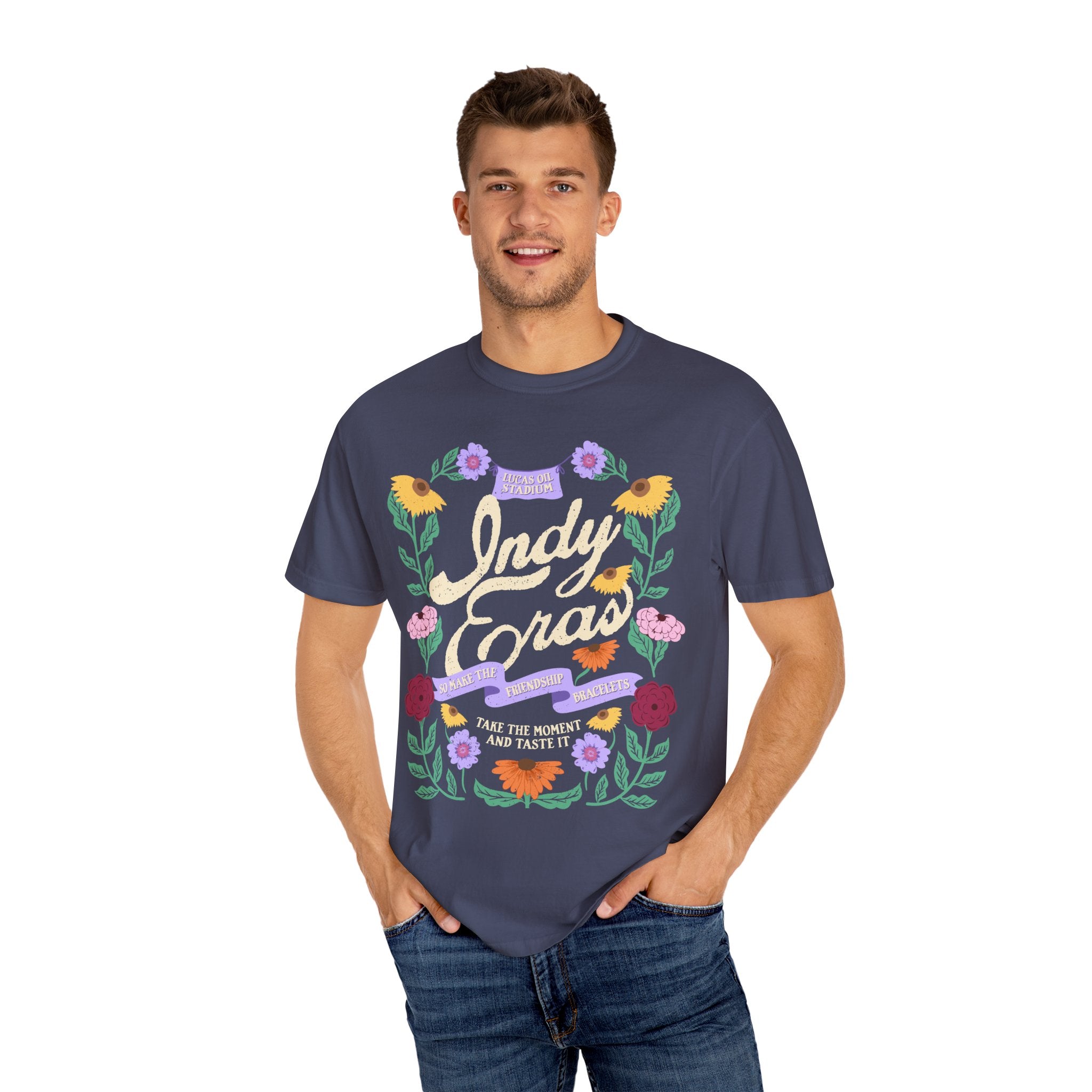 Indy Eras Tour  Floral Piano Comfort Colors Tee