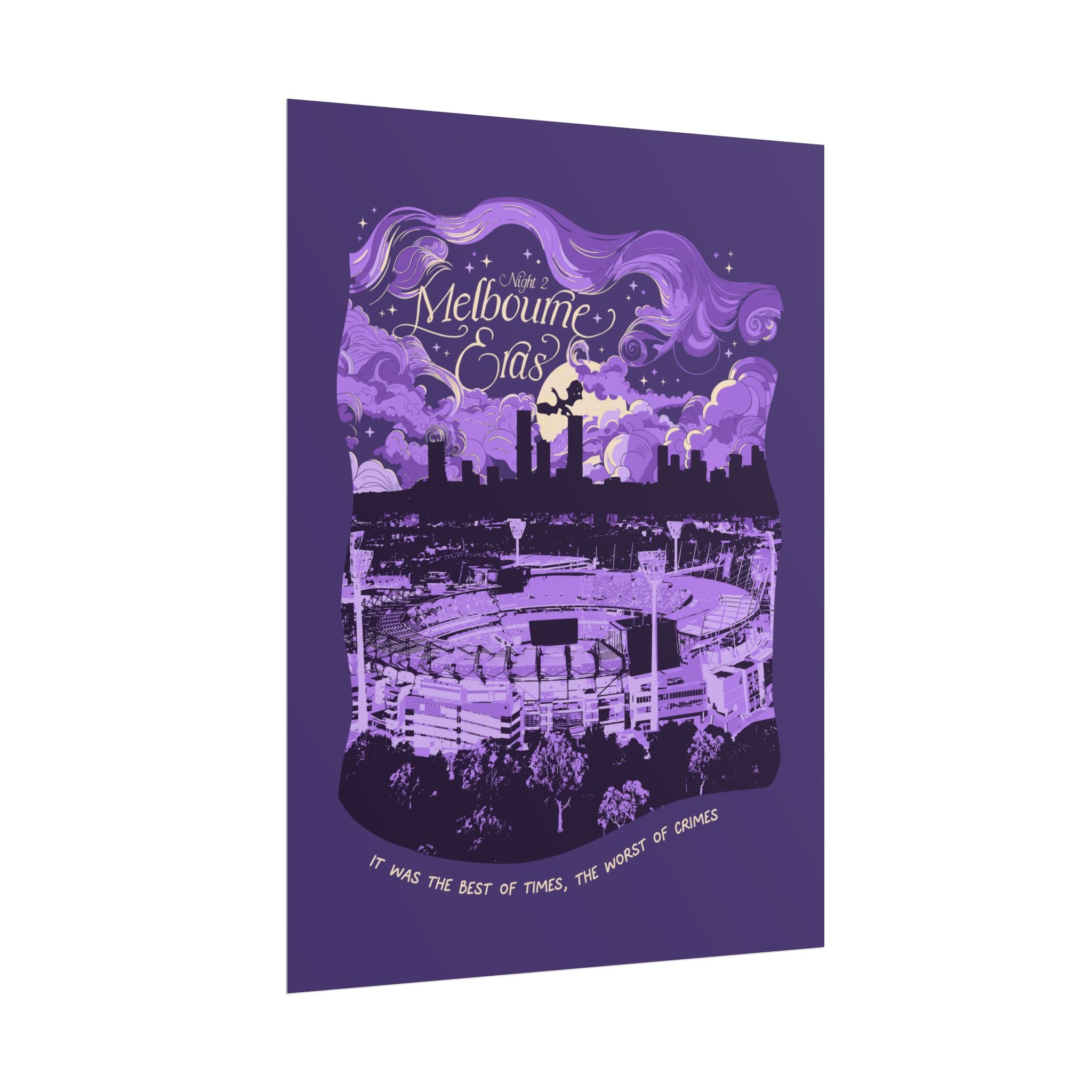 Purple Night Two Melbourne Eras Tour Poster