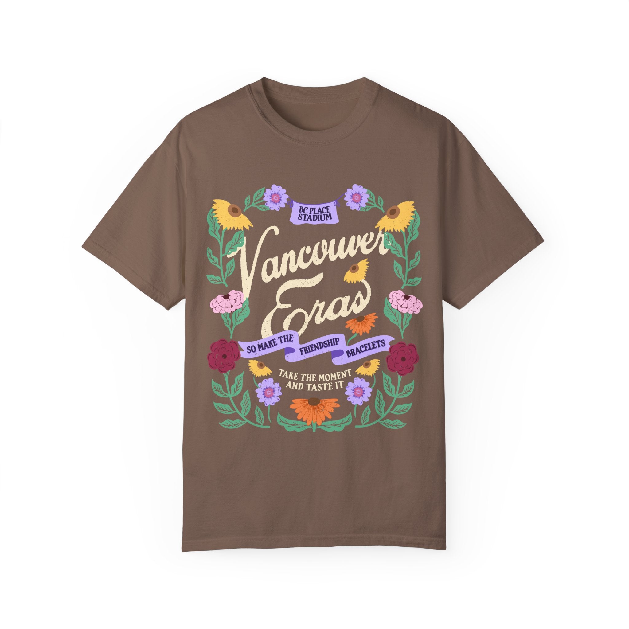 Vancouver Eras Tour Floral Surprise Song Piano Comfort Colors Tee