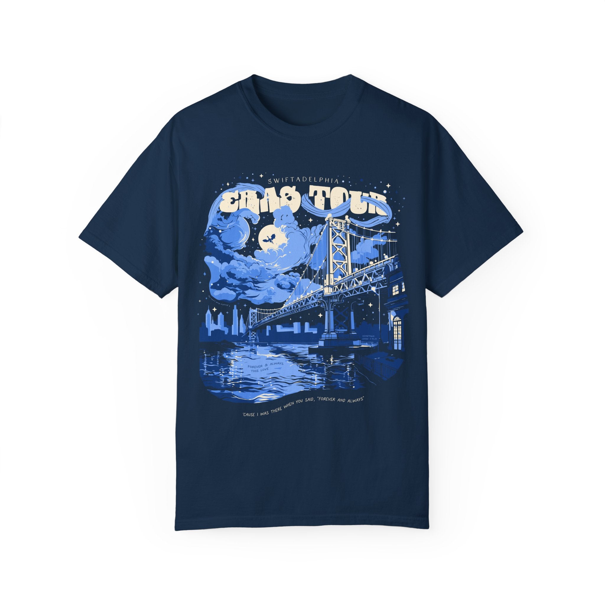 Night Two Swiftadelphia Skyline Single Sided Eras Tour Shirt