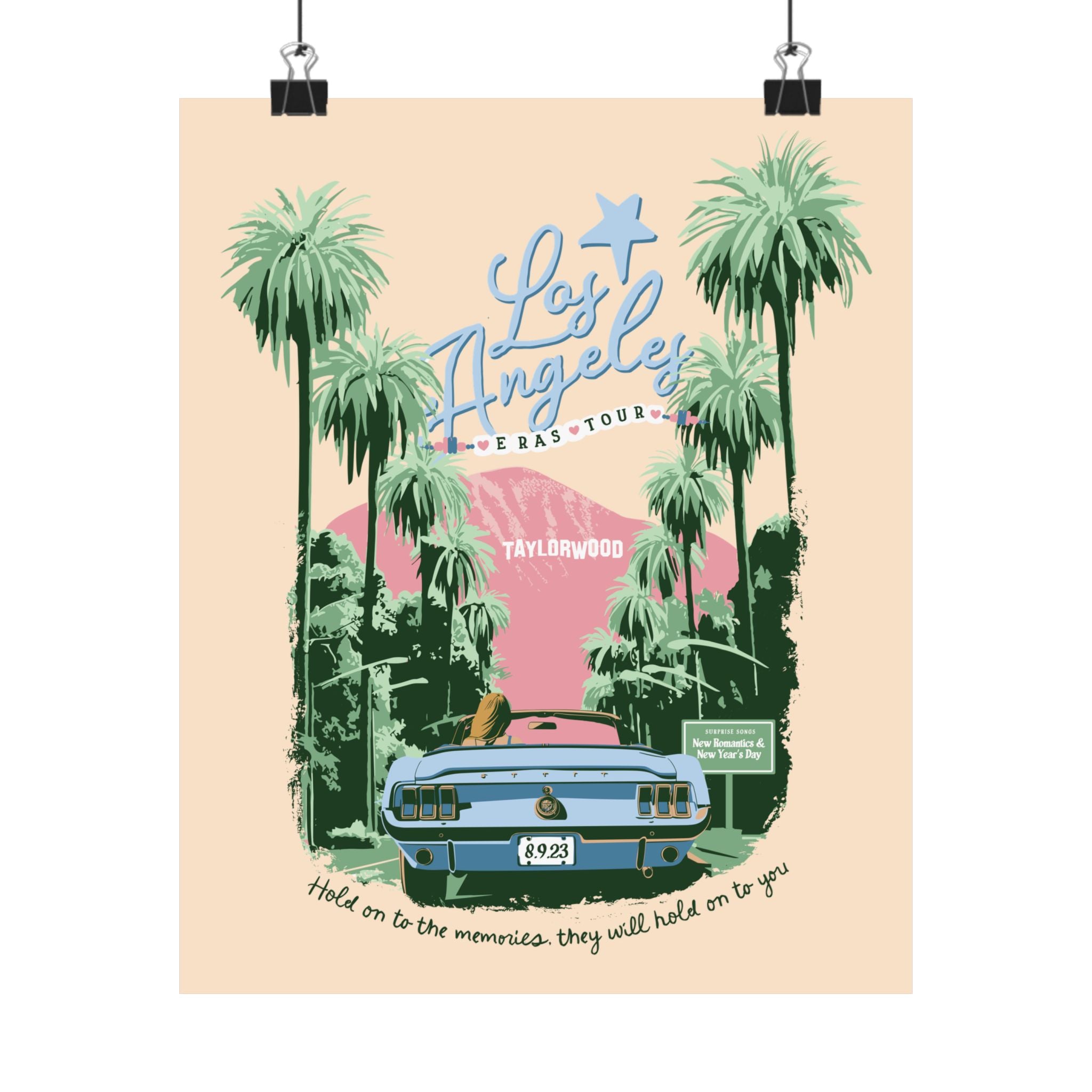 Los Angeles Eras Night Six Taylorwood Poster
