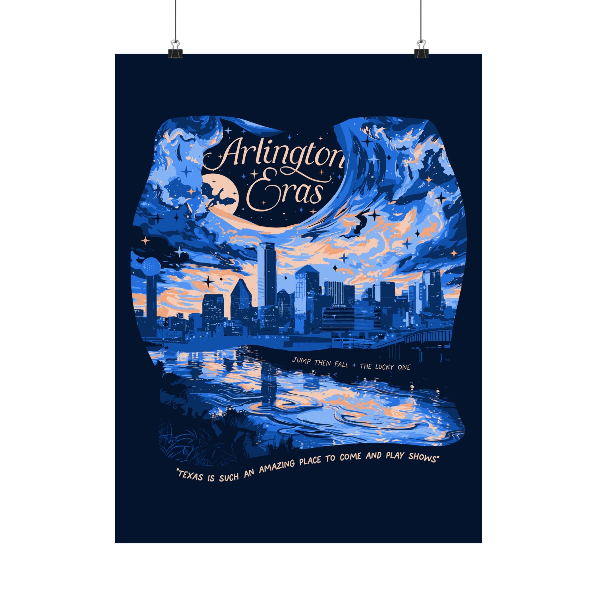 Navy Night Three Arlington Eras Tour Poster