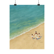 Best Day on the Beach – Black Mom & Daughters Print