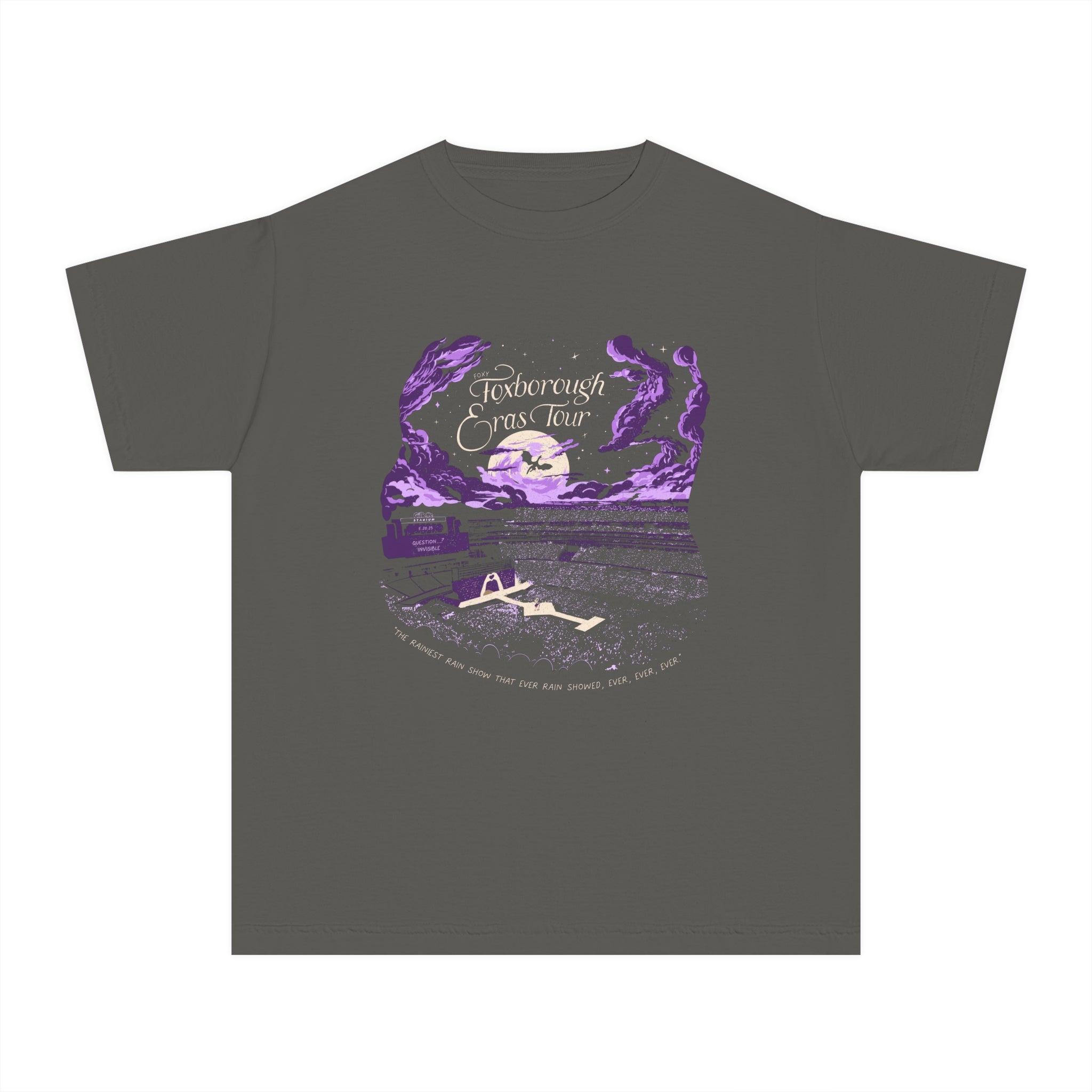 Kid's Night Two Foxborough Eras Tour Gillette Stadium Youth Midweight Tee