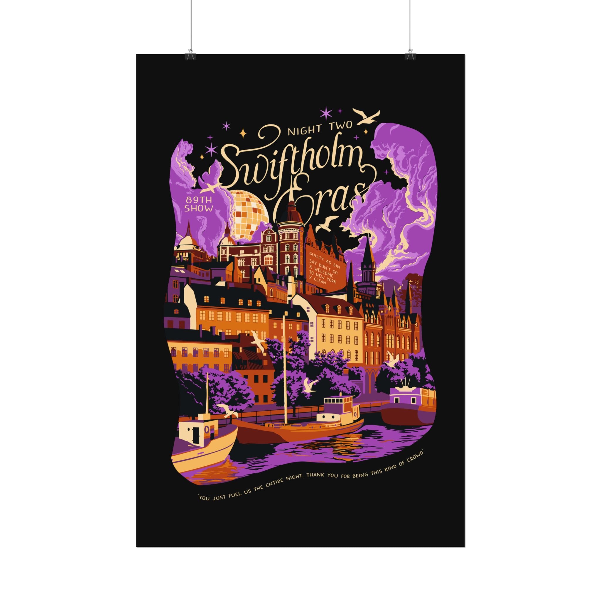 Black Night Two Swiftholm Eras Poster