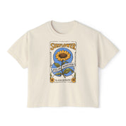 Sunflower Fields Forever Comfort Colors Crop Top