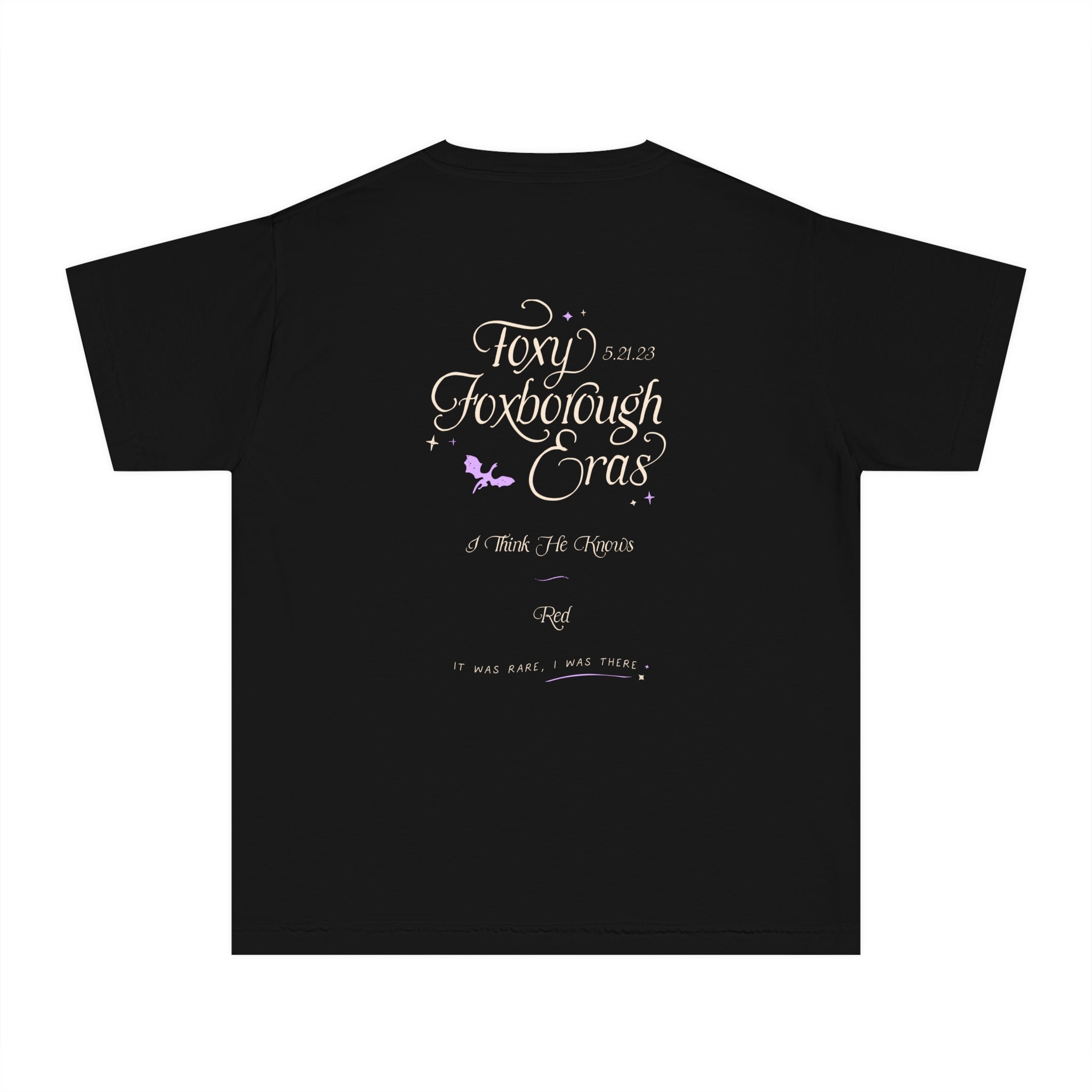 Kid's Night Three Foxborough Eras Tour Gillette Stadium Youth Midweight Tee