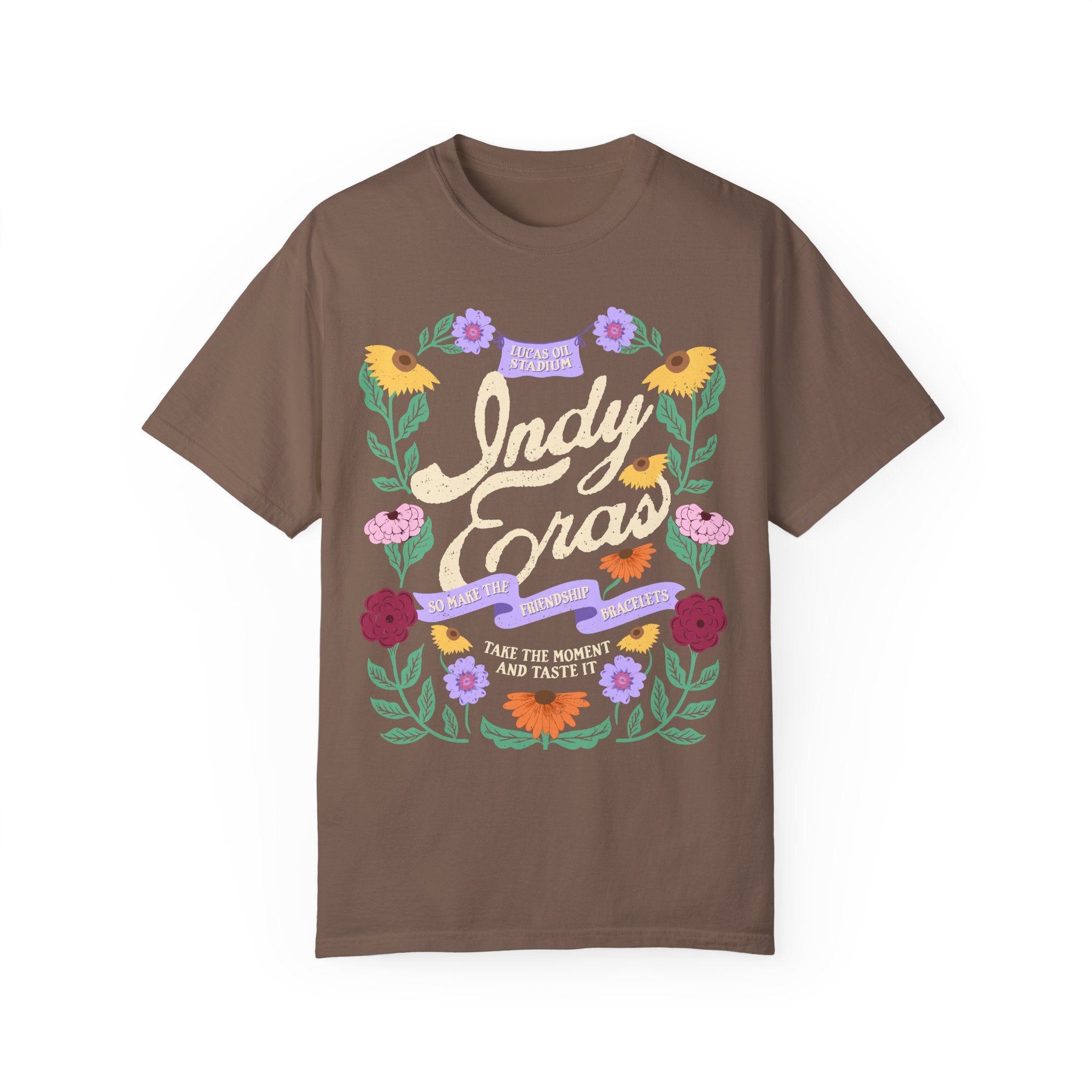Indy Eras Tour  Floral Piano Comfort Colors Tee
